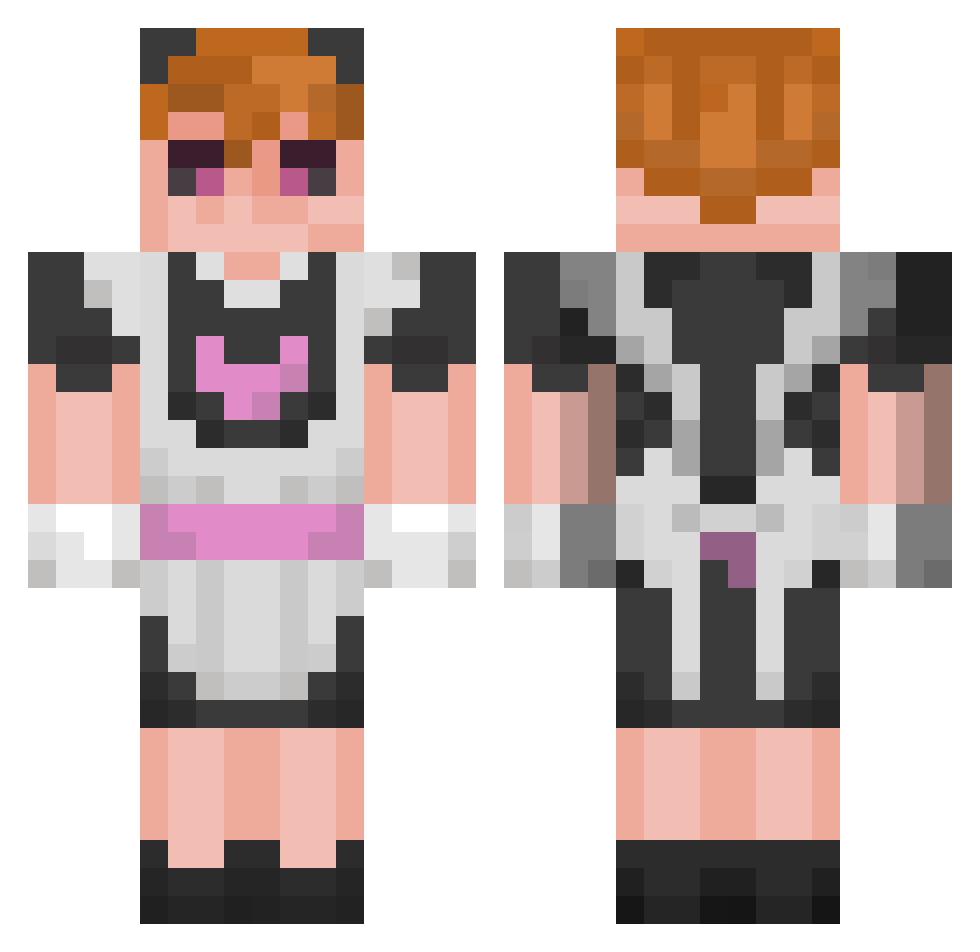 Vince200500427 Minecraft skin, front and back view
