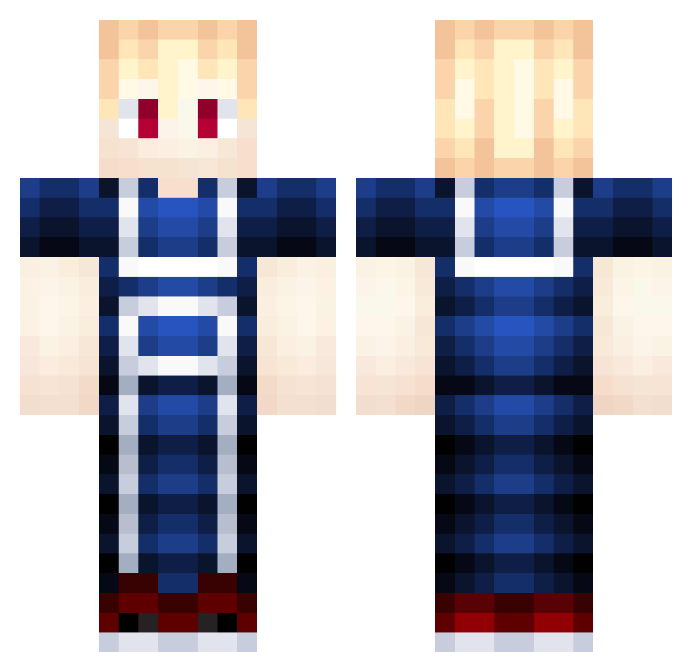 YourLocalTard Minecraft skin, front and back view
