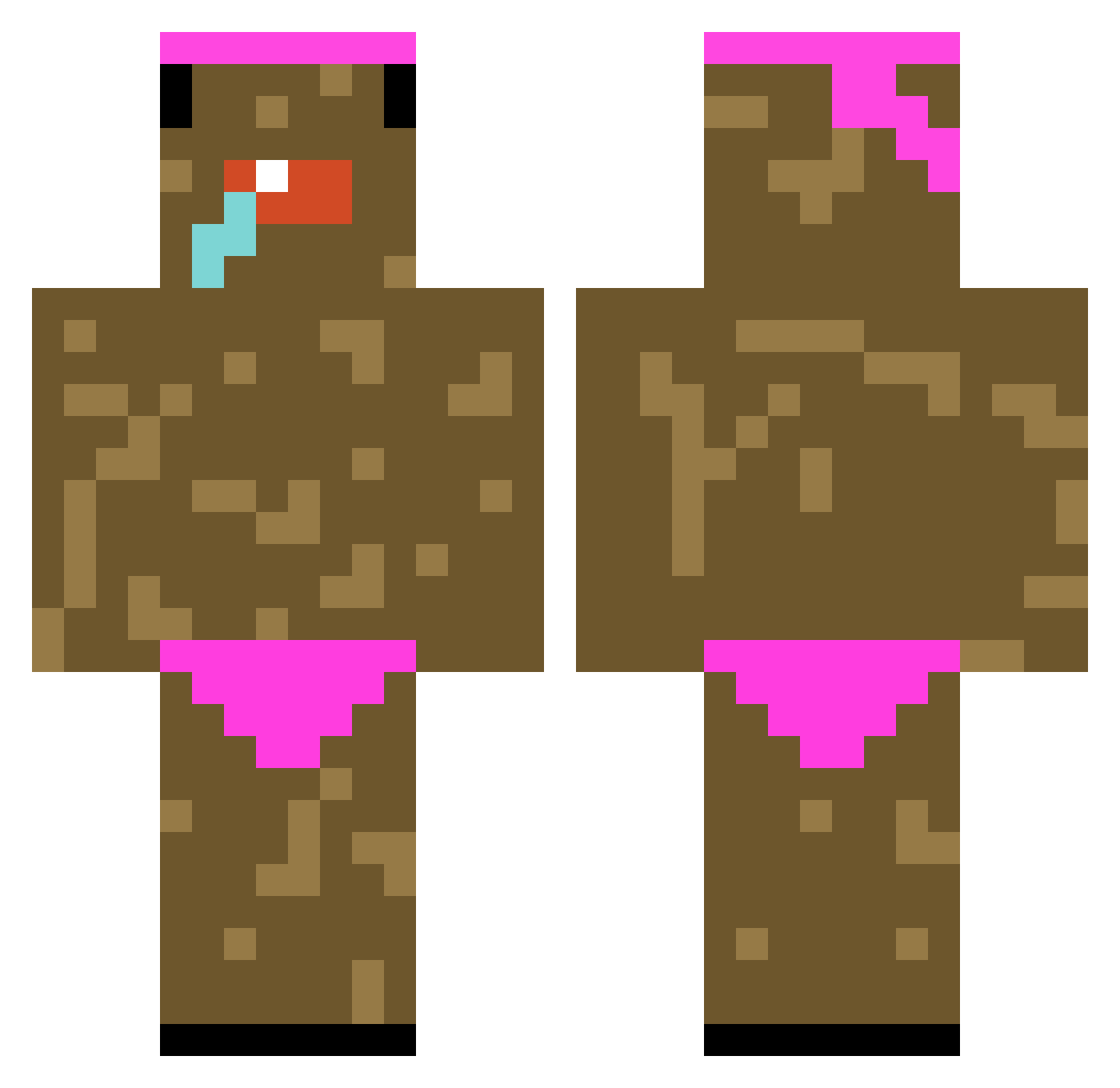 IAmTheSherriff Minecraft skin, front and back view