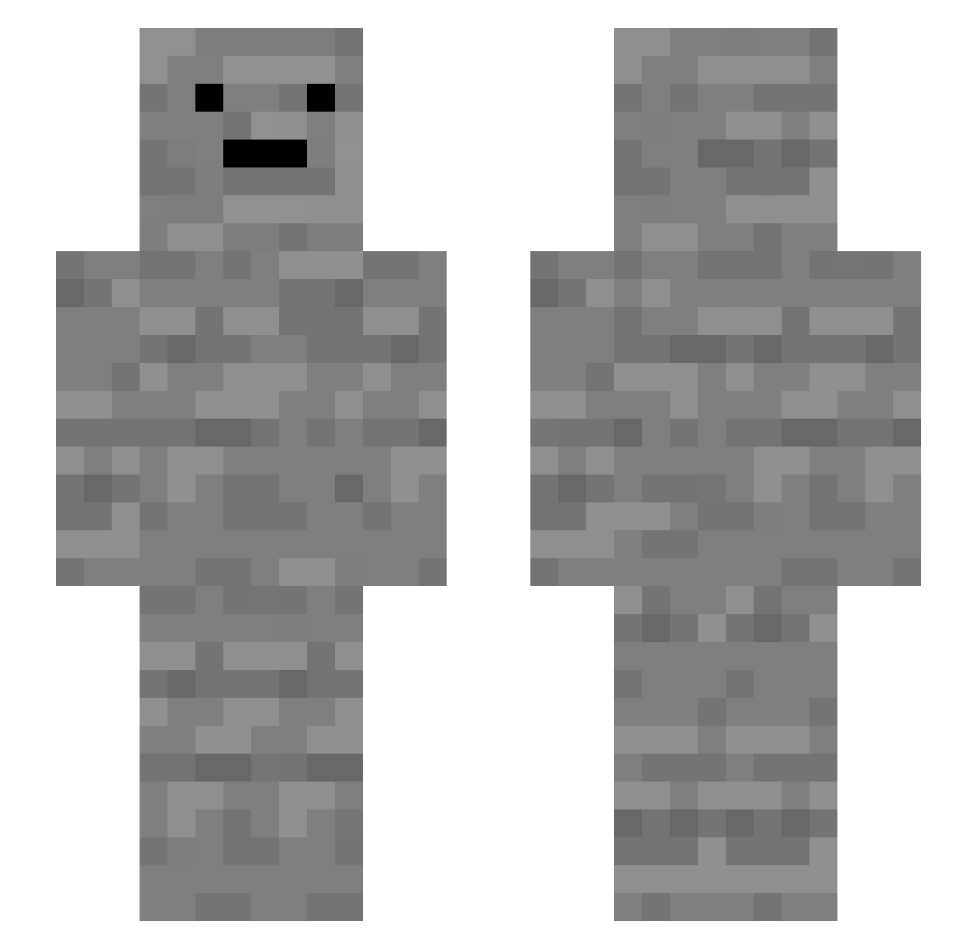 Little_Jun Minecraft skin, front and back view