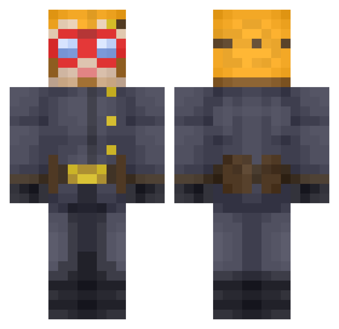 NZsolti Minecraft skin, front and back view