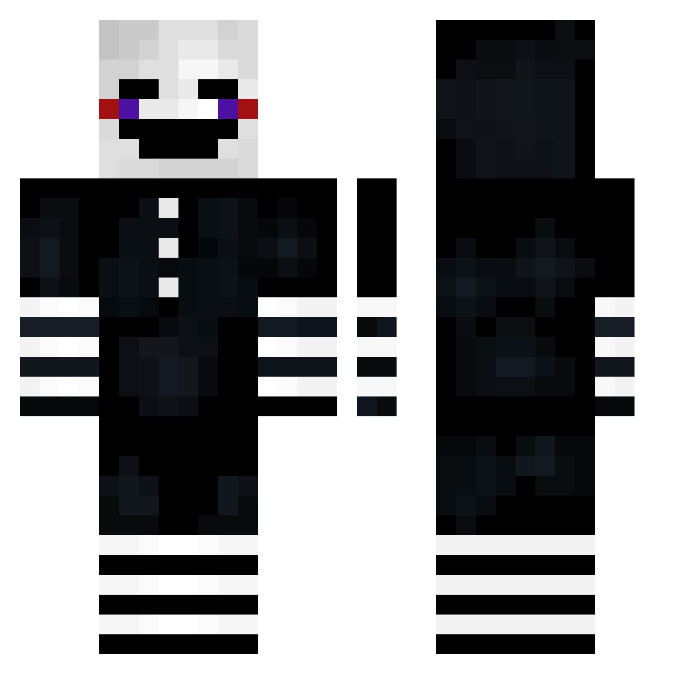 MonsterofDOOM Minecraft skin, front and back view