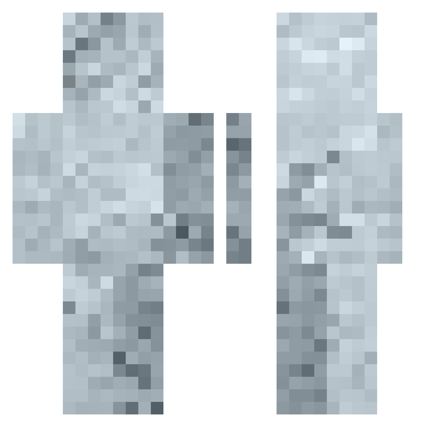 external_drive_7 Minecraft skin, front and back view