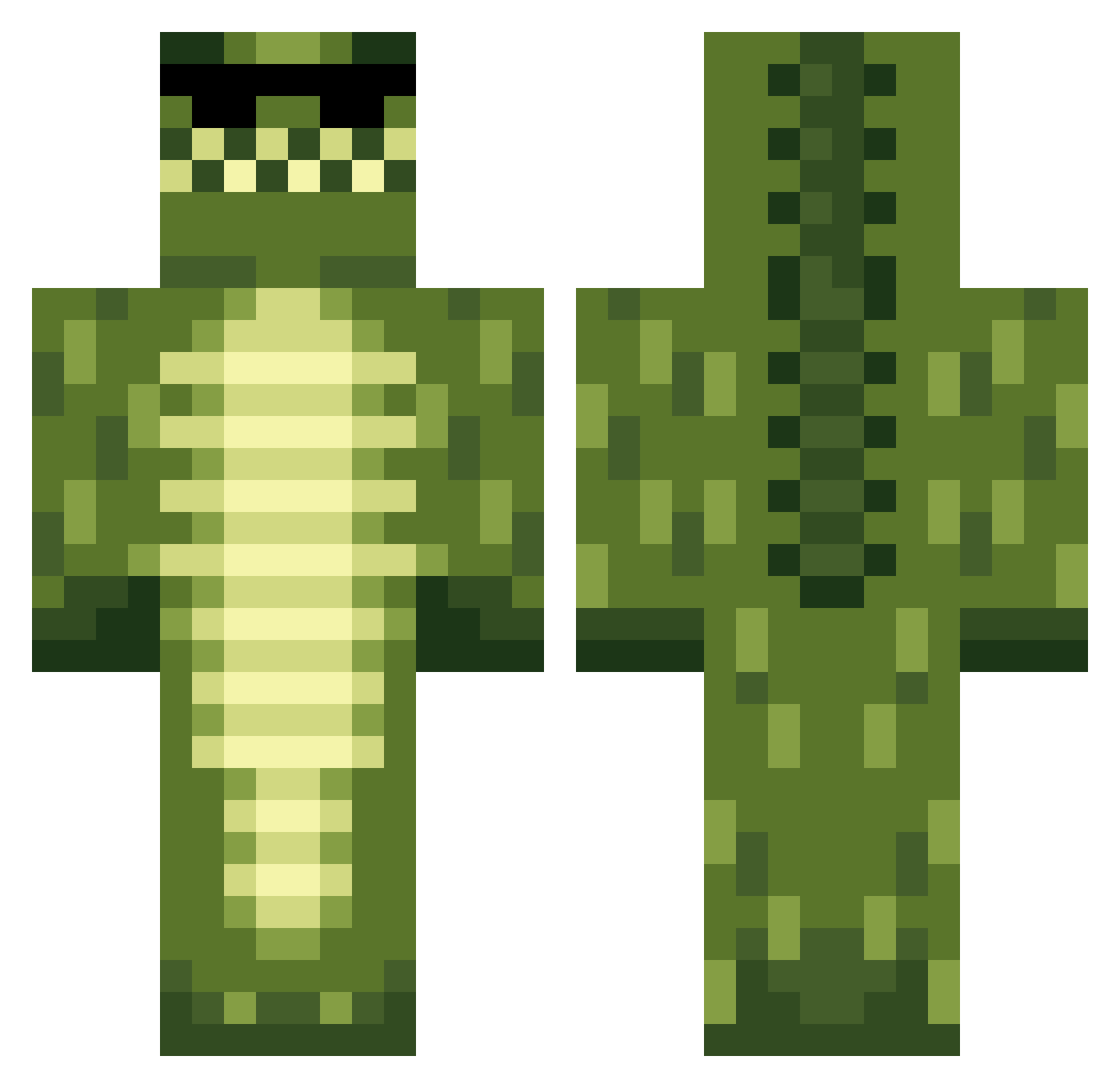 realcentauri Minecraft skin, front and back view