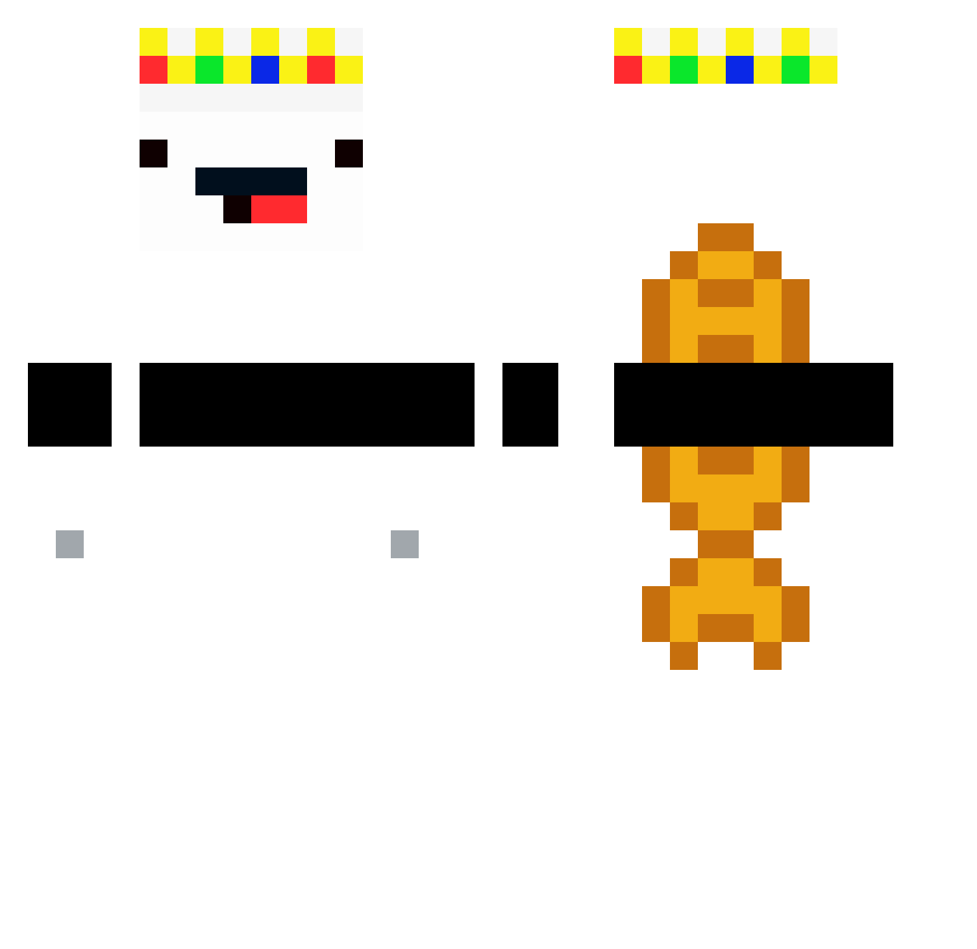 brunowoj15 Minecraft skin, front and back view