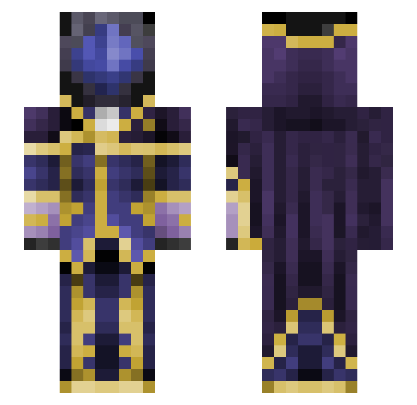JOKR__ Minecraft skin, front and back view