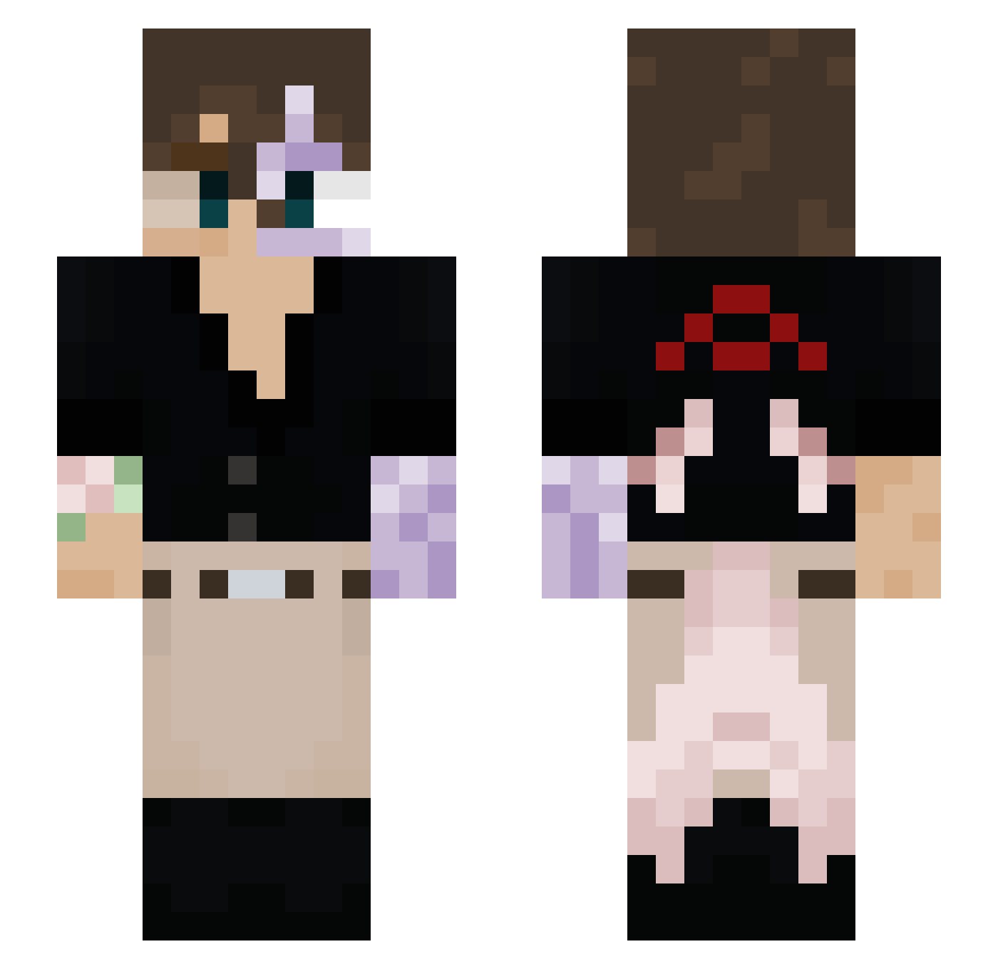L1ttleTh4u Minecraft skin, front and back view