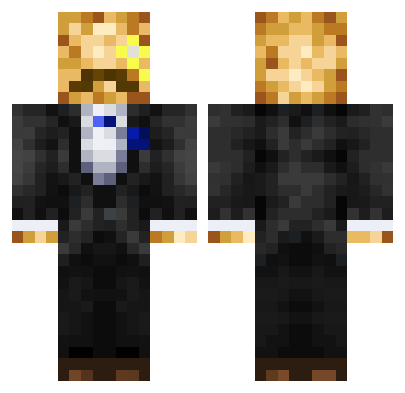 Talhaprooo5 Minecraft skin, front and back view