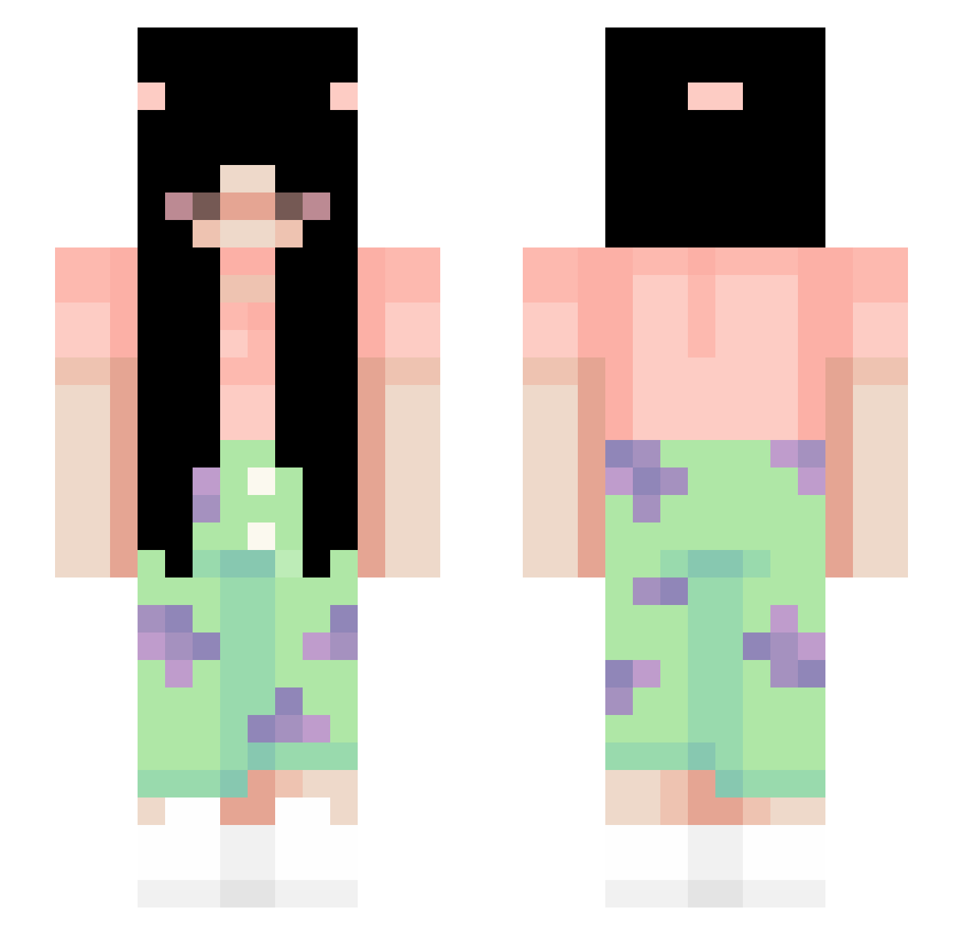 Taikaperuna666 Minecraft skin, front and back view