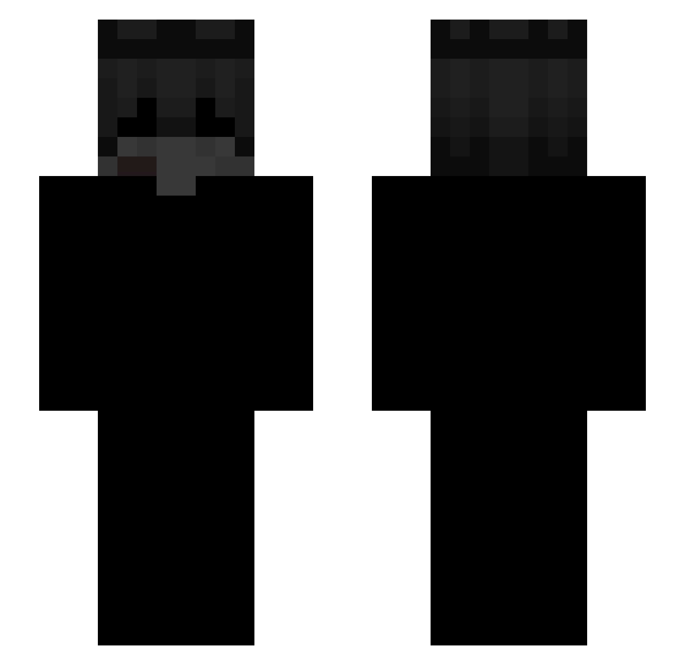 vpsss Minecraft skin, front and back view