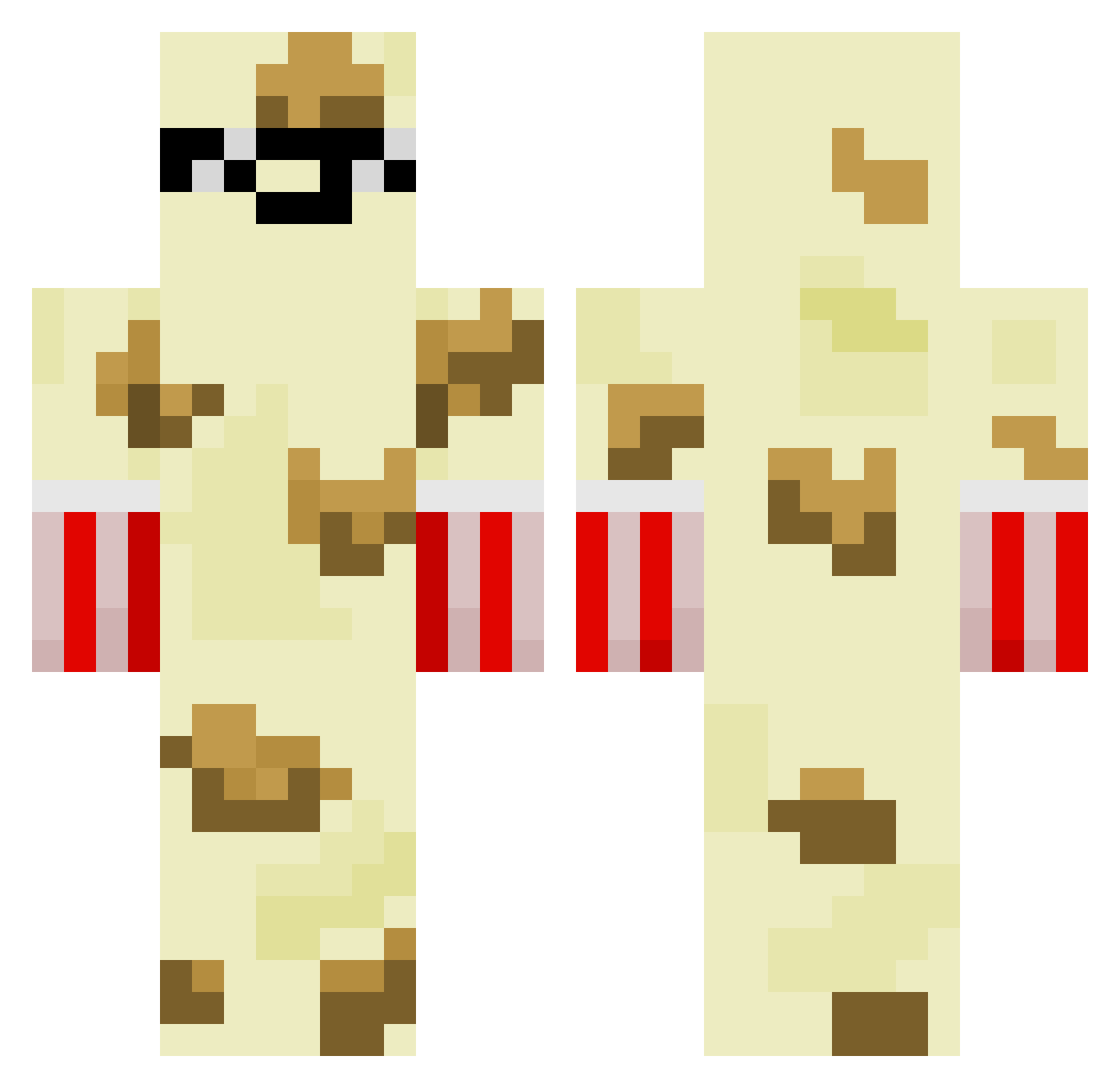 mrfloopy24 Minecraft skin, front and back view