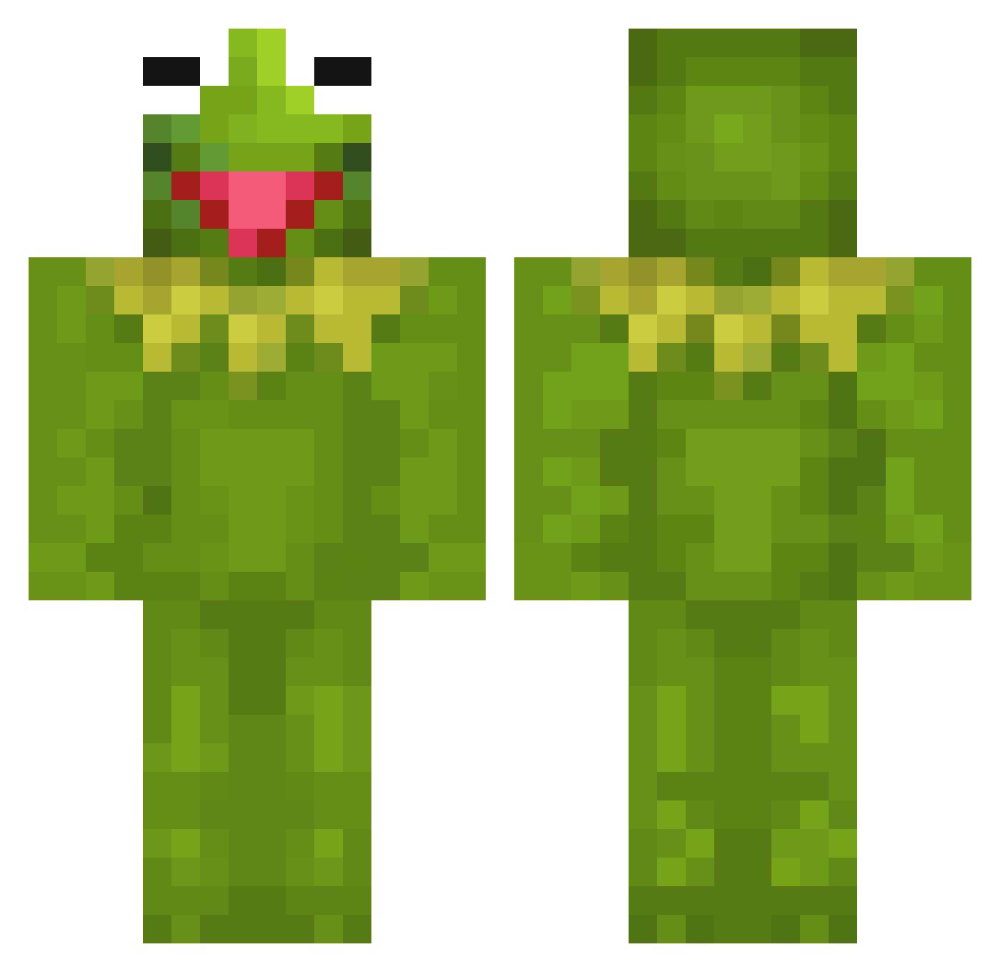 restless_boi Minecraft skin, front and back view