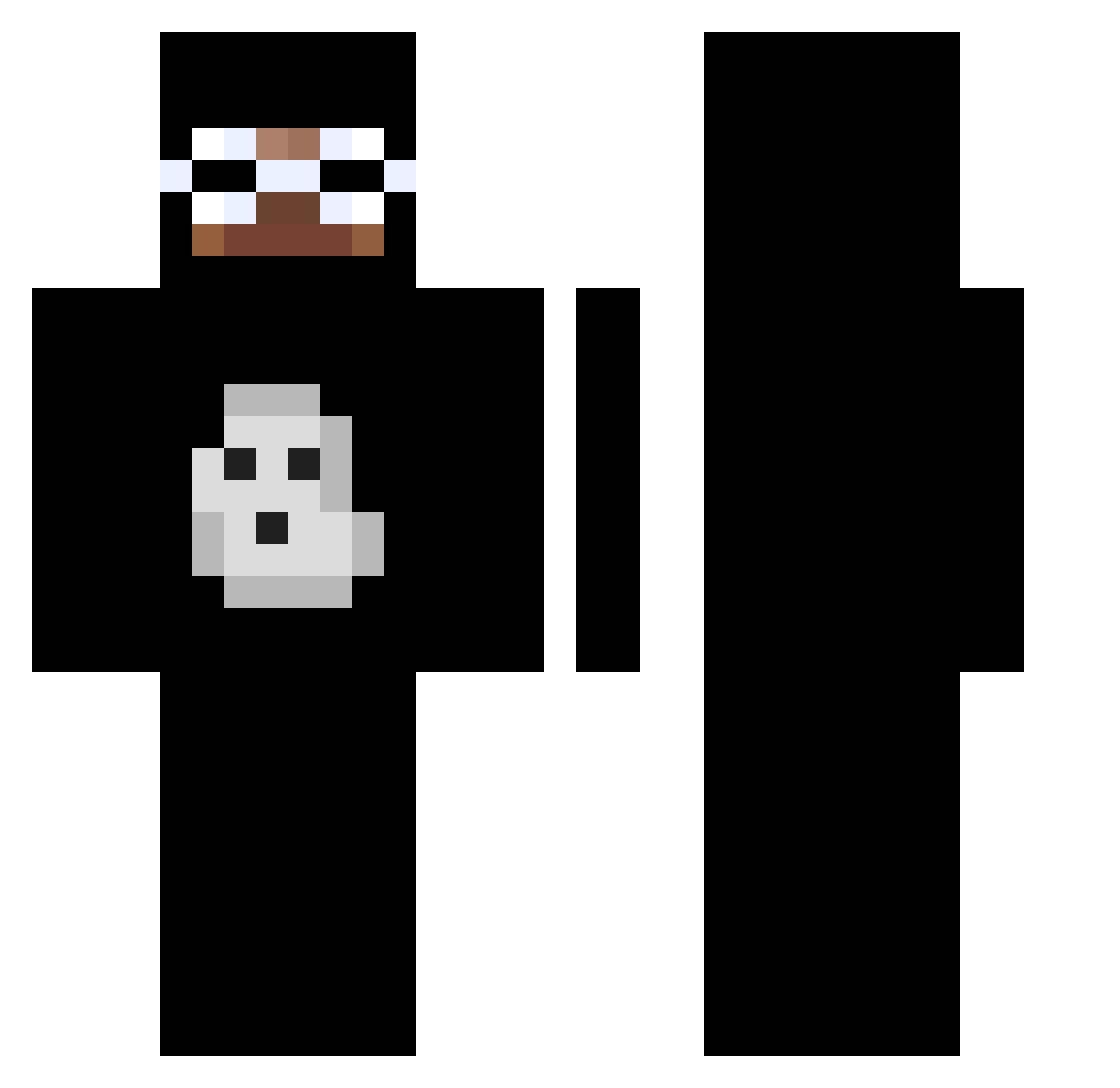 zNorskii Minecraft skin, front and back view