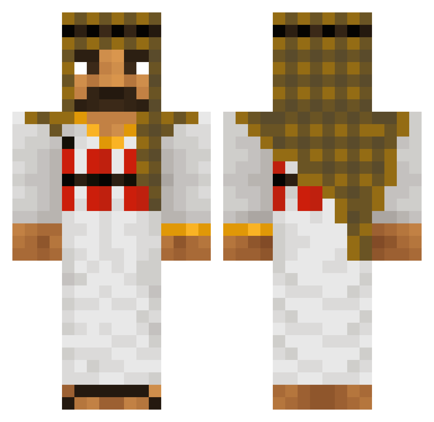 Govlet_420 Minecraft skin, front and back view