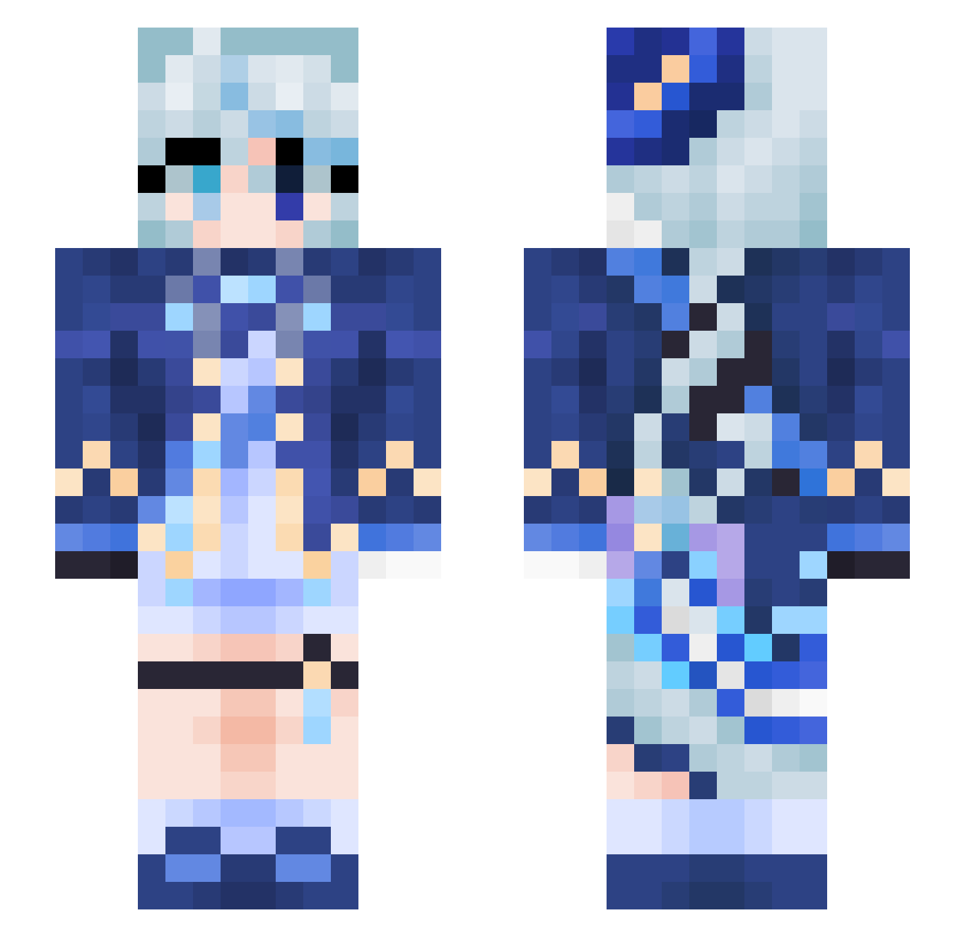 _VoMinhPhu_ Minecraft skin, front and back view
