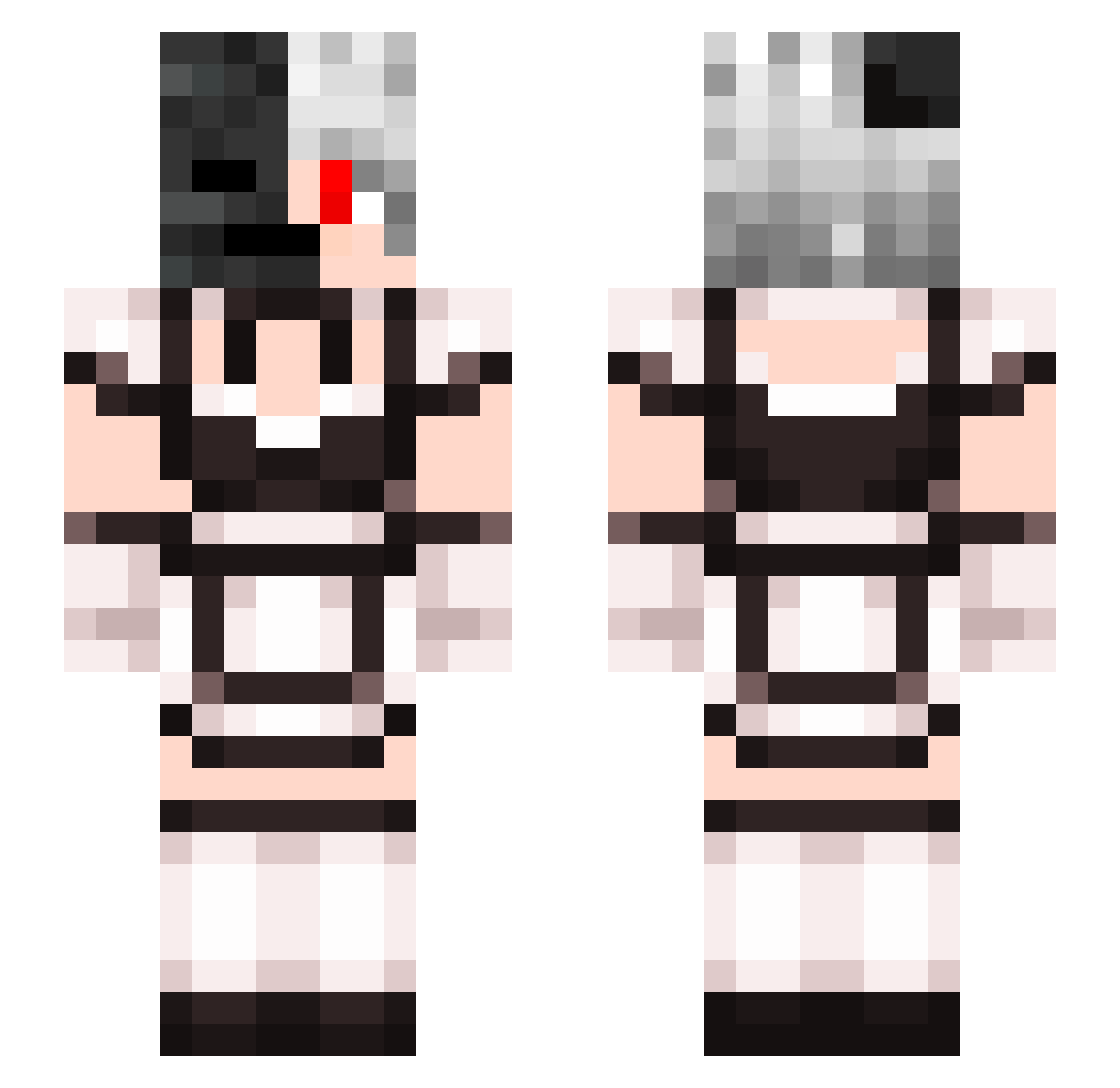 _Darkxz Minecraft skin, front and back view