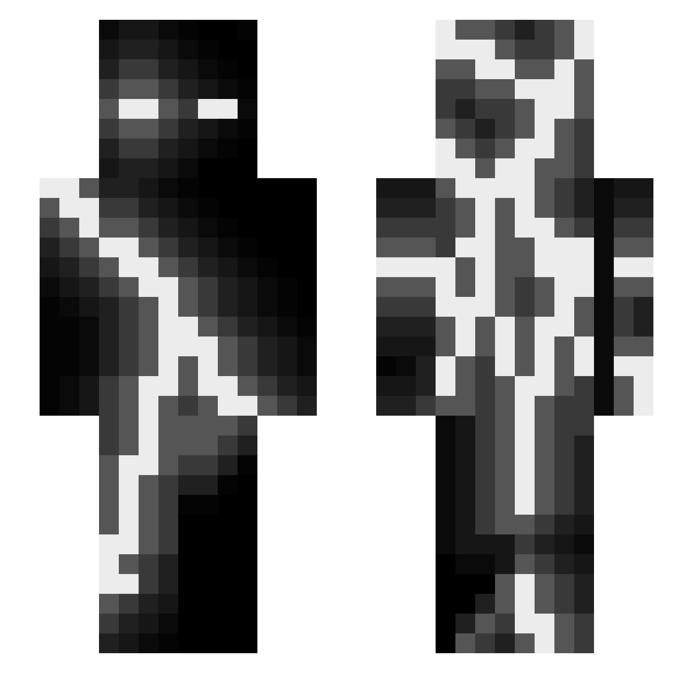 ICXNTERZIC Minecraft skin, front and back view