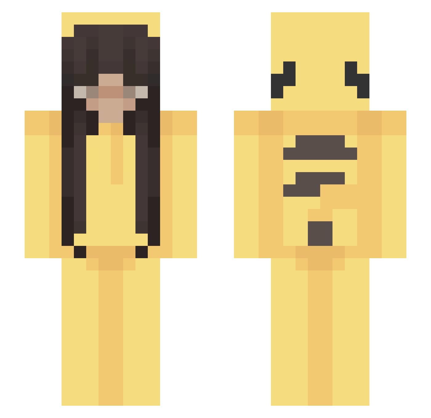 _Meowster_ Minecraft skin, front and back view