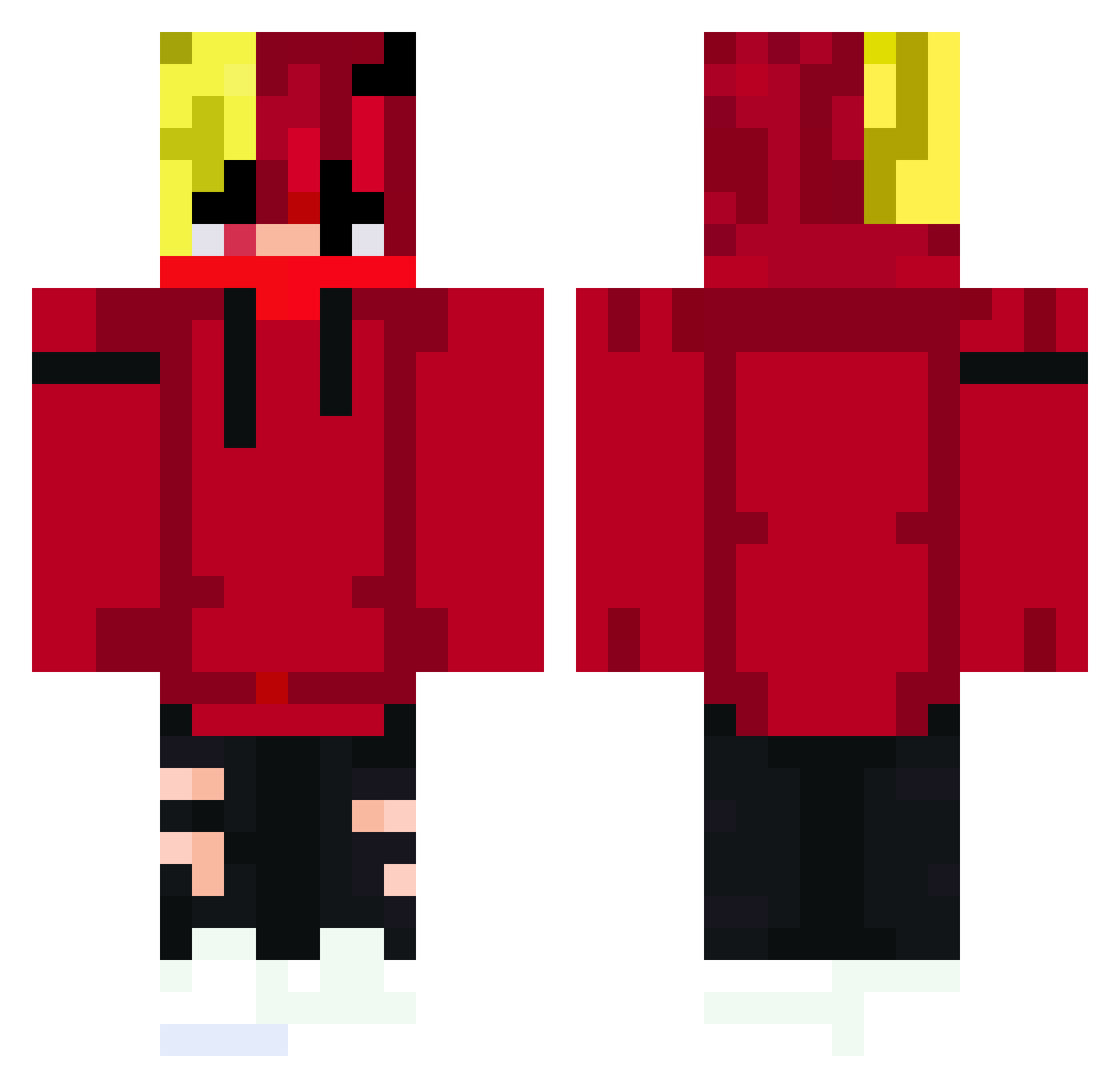 switchnik2023 Minecraft skin, front and back view