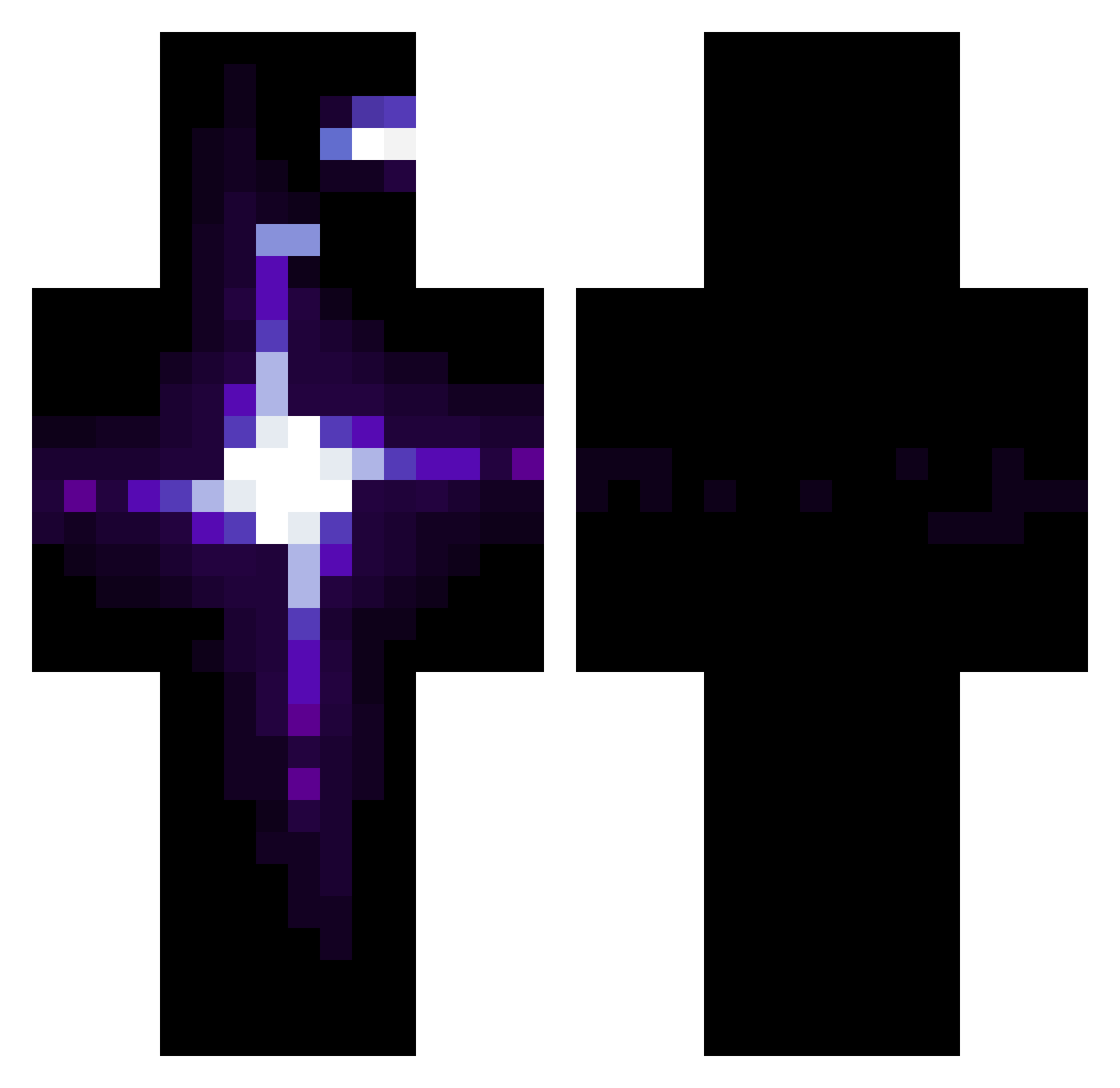 Jo232 Minecraft skin, front and back view