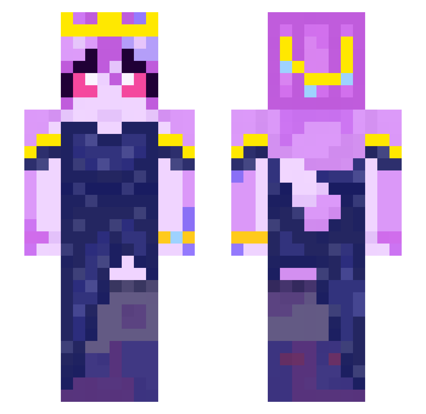 Mango_Spear2 Minecraft skin, front and back view