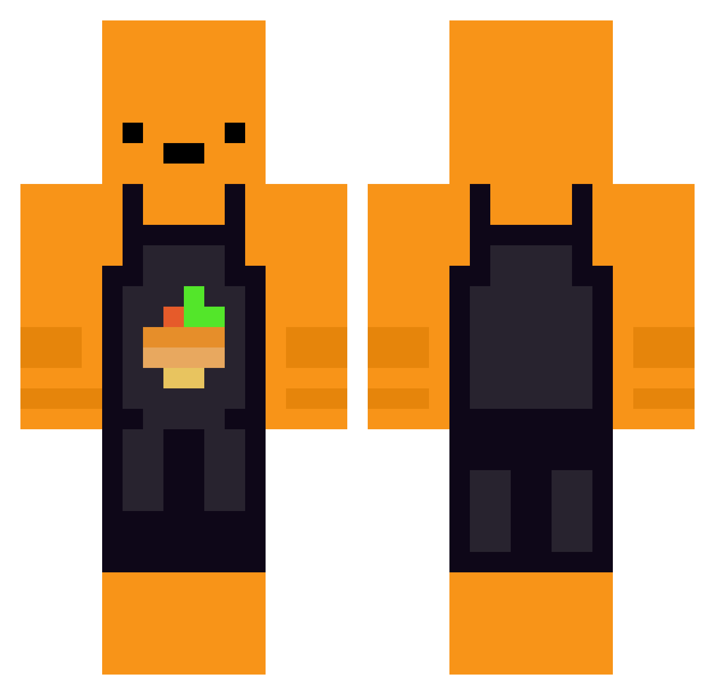 awokeson Minecraft skin, front and back view