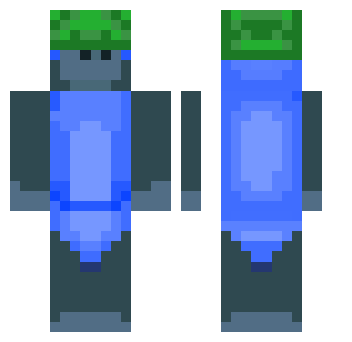 castleisnthuman Minecraft skin, front and back view