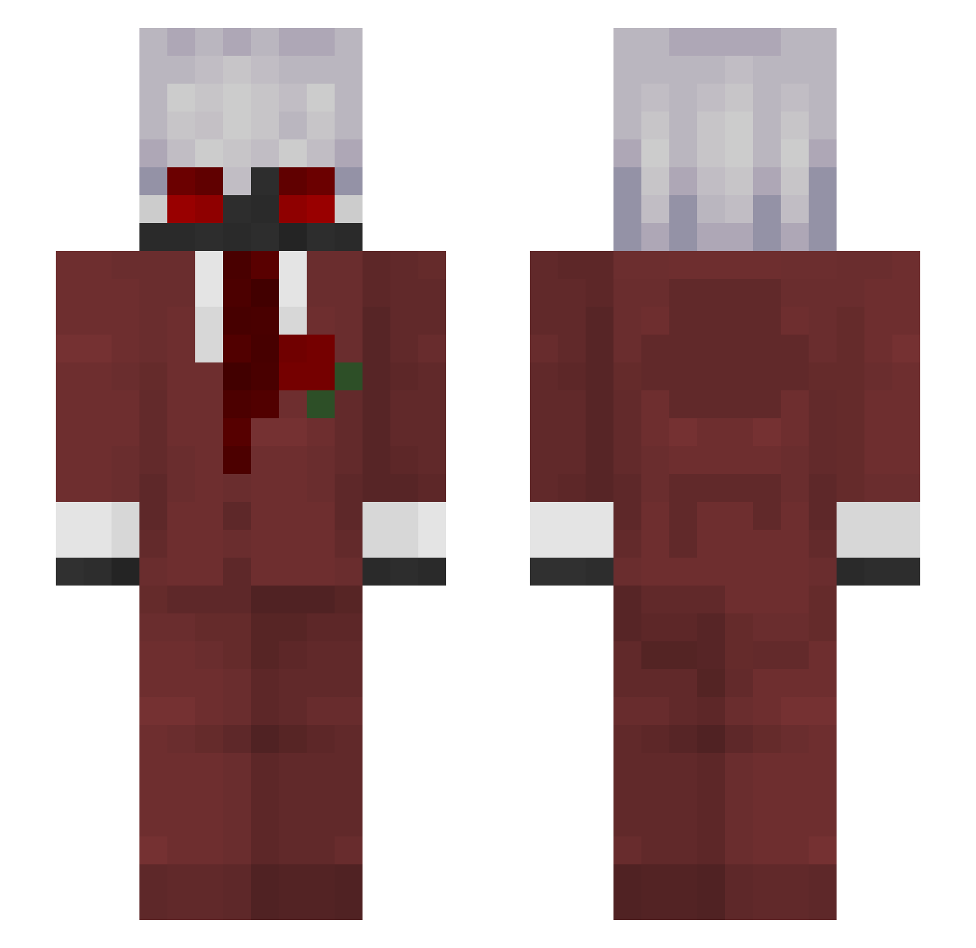 chefdevin Minecraft skin, front and back view