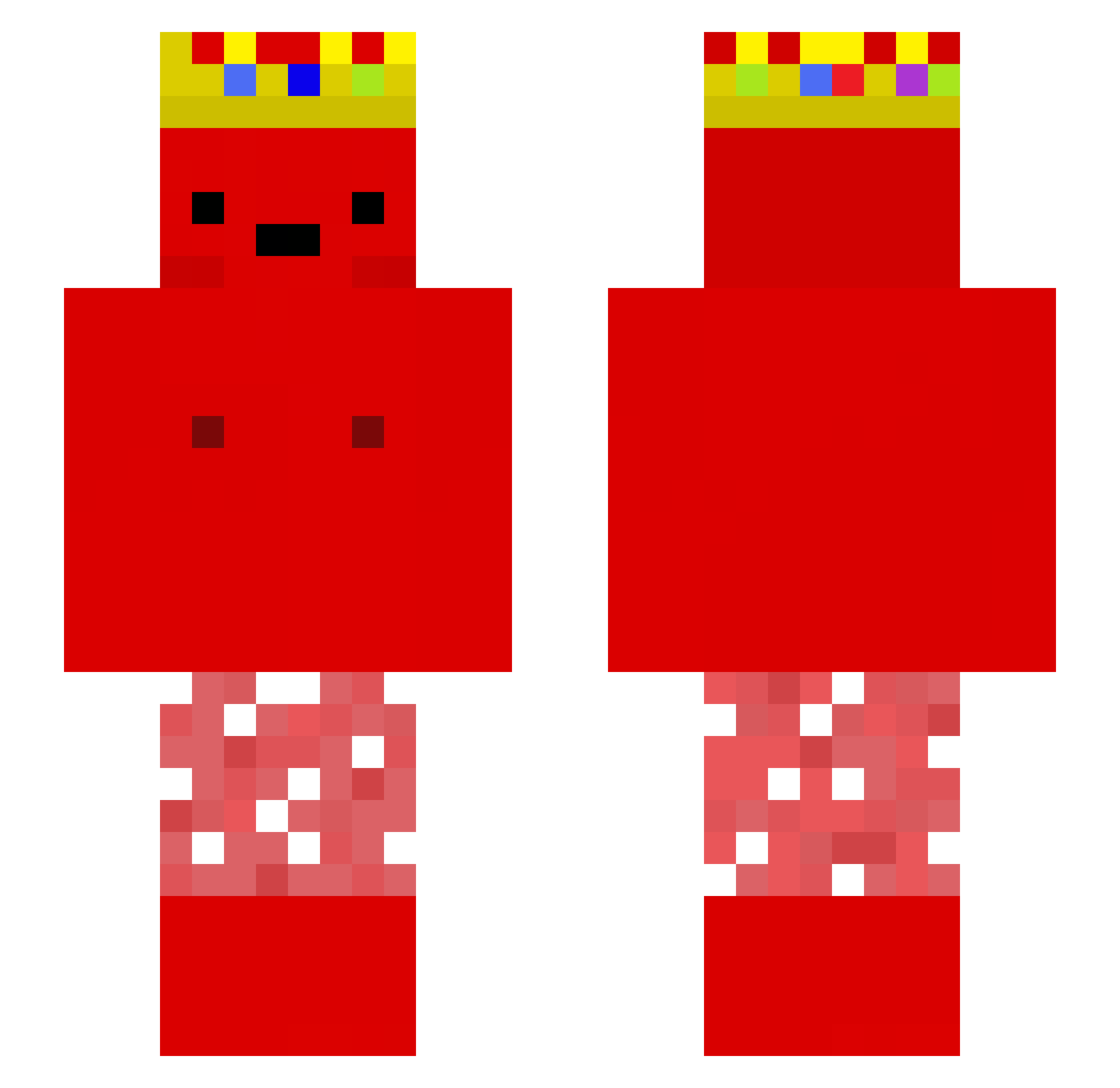 MERCURIO2111 Minecraft skin, front and back view
