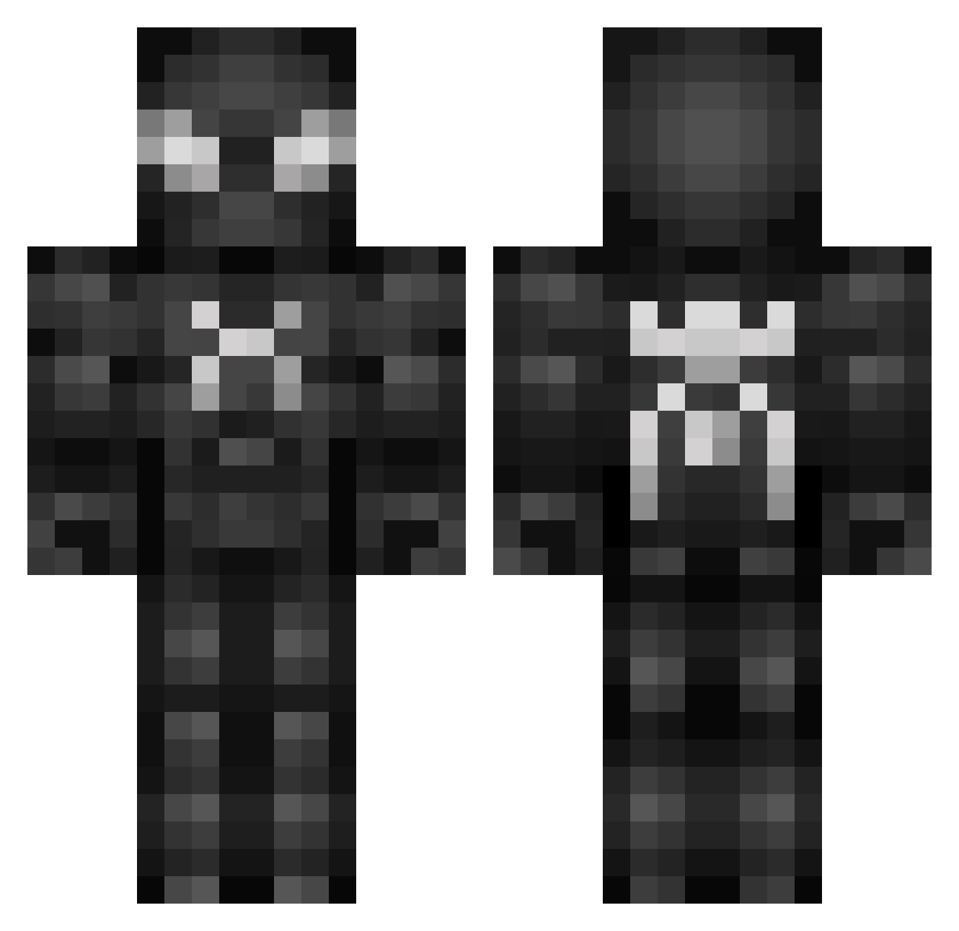 Persoenlich Minecraft skin, front and back view