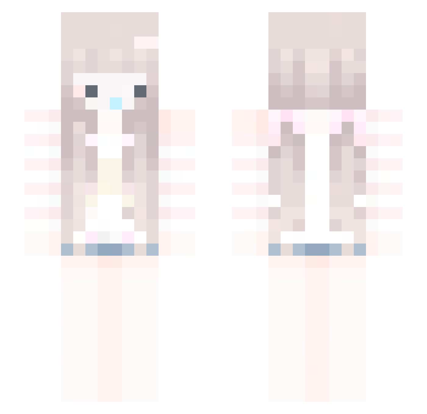 kuaisu1le Minecraft skin, front and back view