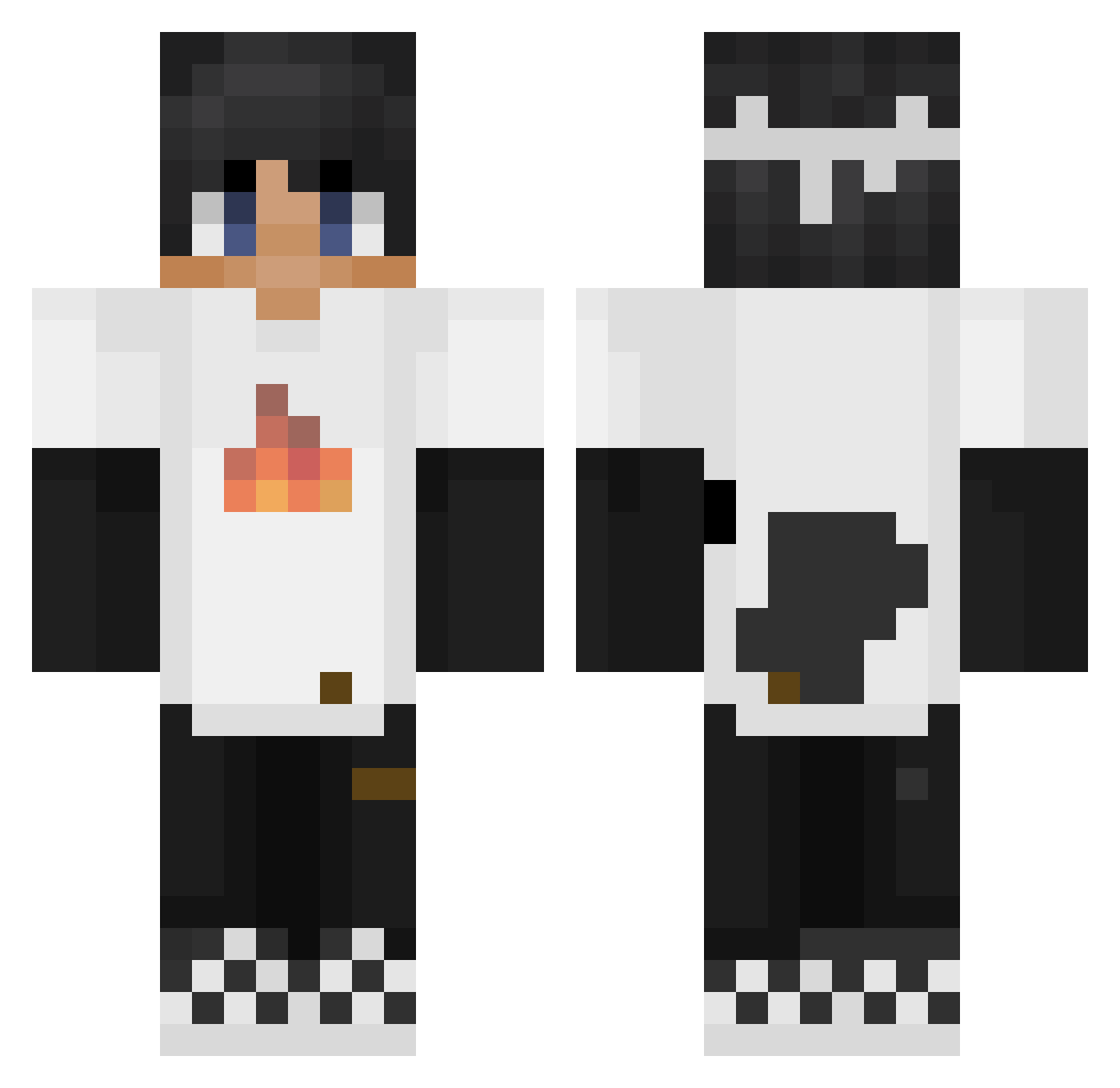 GustavodPAZ Minecraft skin, front and back view