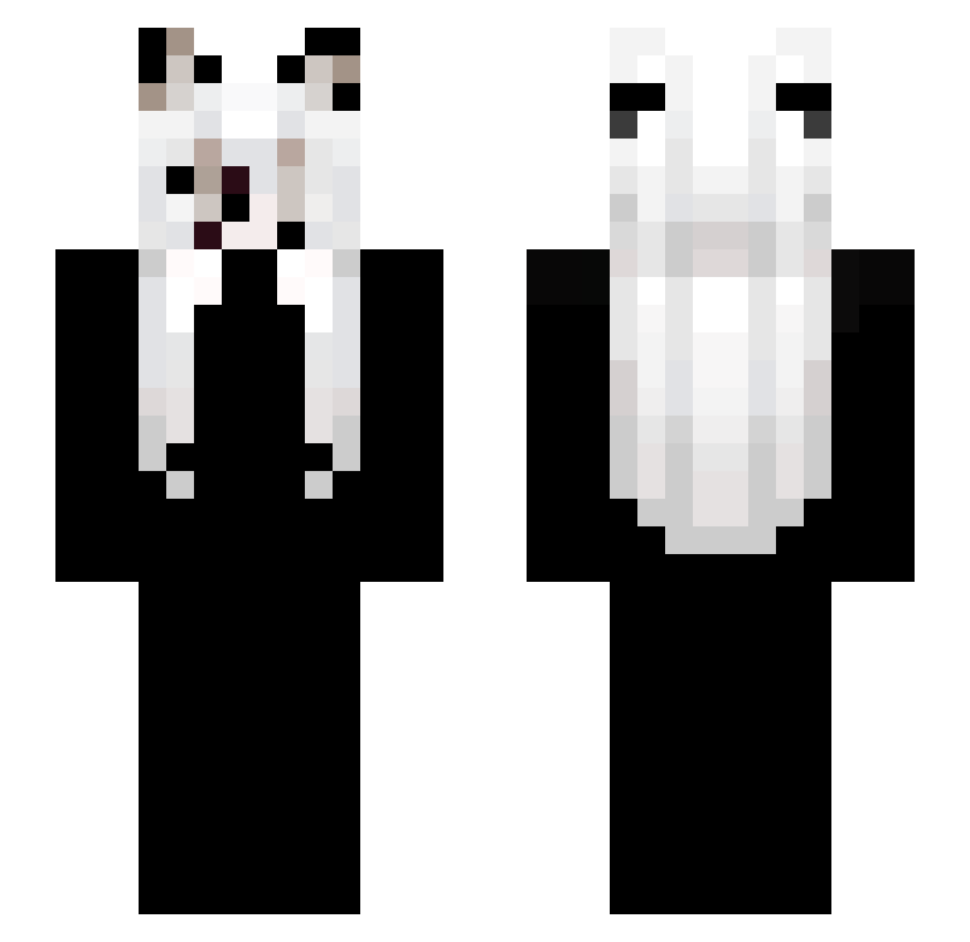 sifest Minecraft skin, front and back view