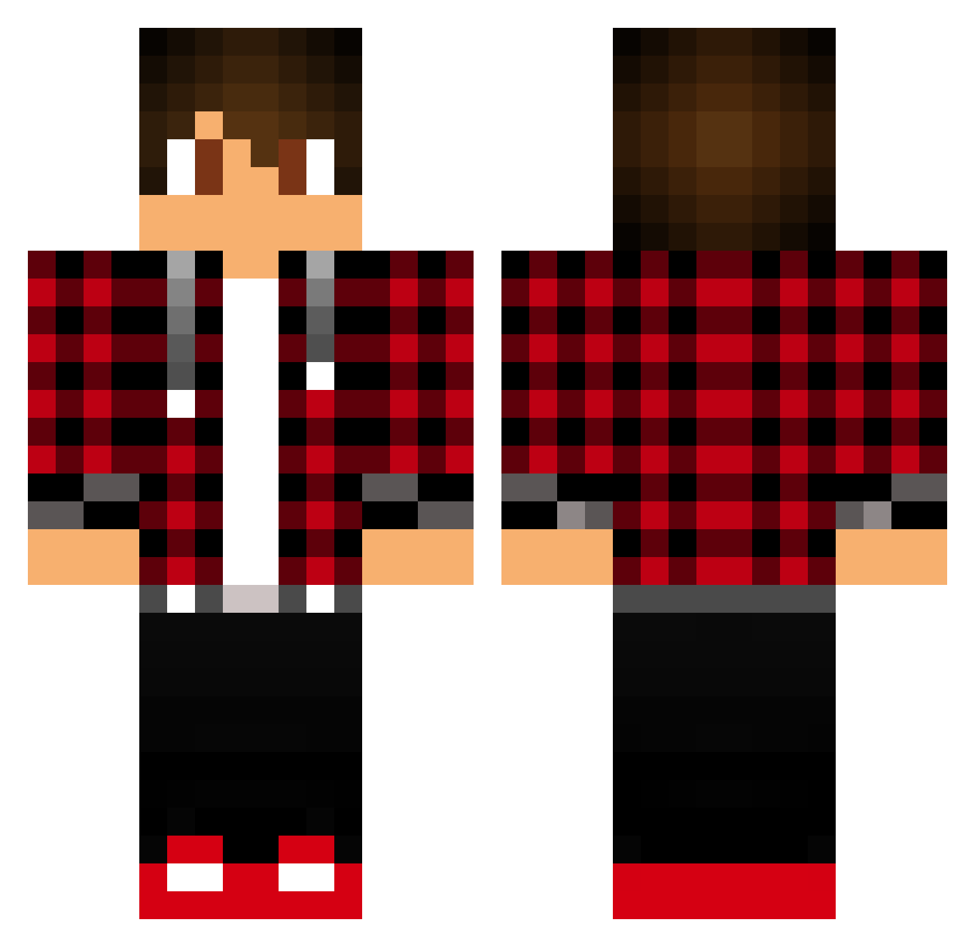 LethallStanXD Minecraft skin, front and back view