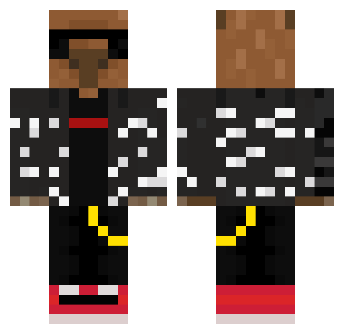 LBP__Modder Minecraft skin, front and back view