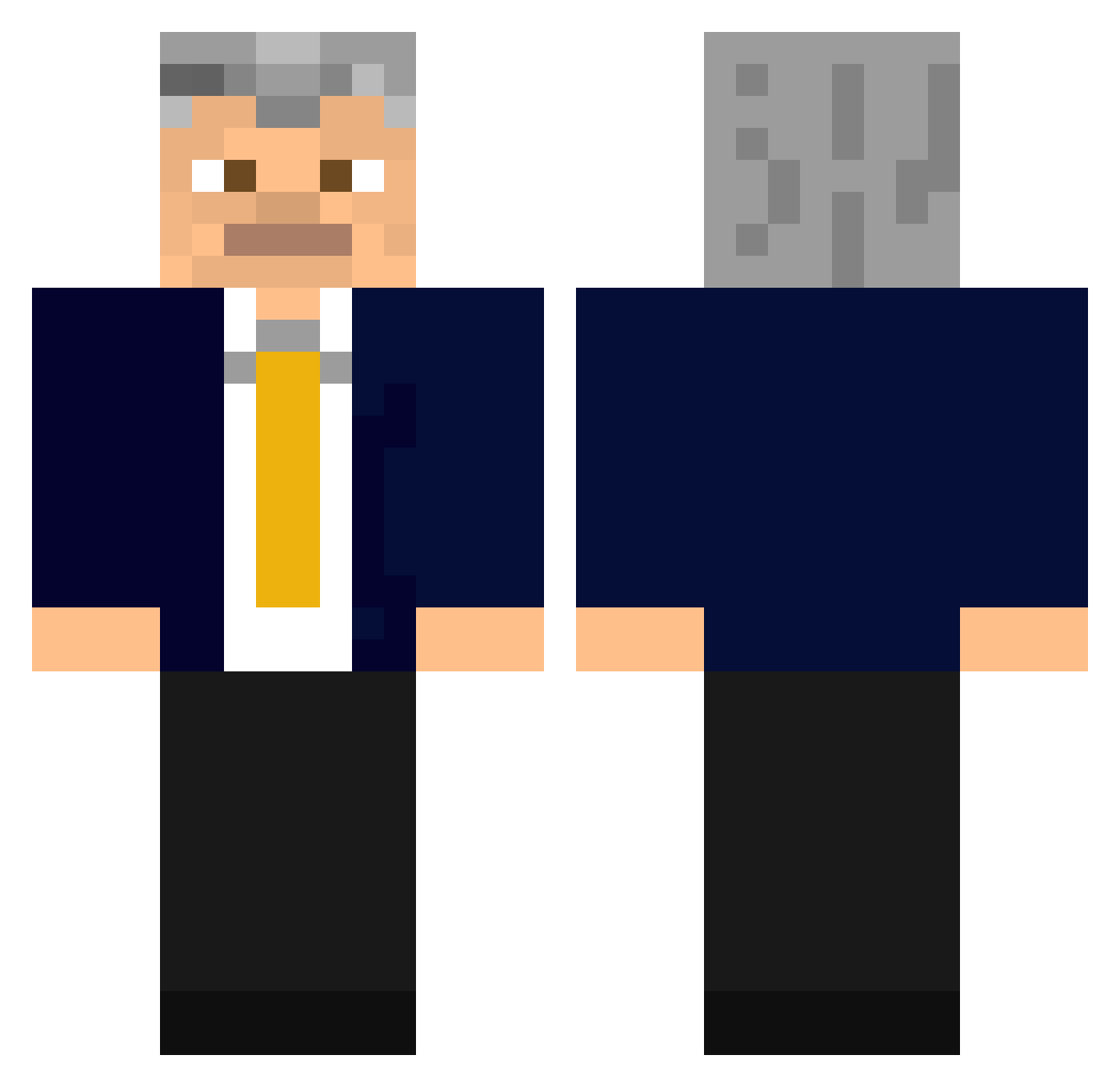 korietheunicorn Minecraft skin, front and back view