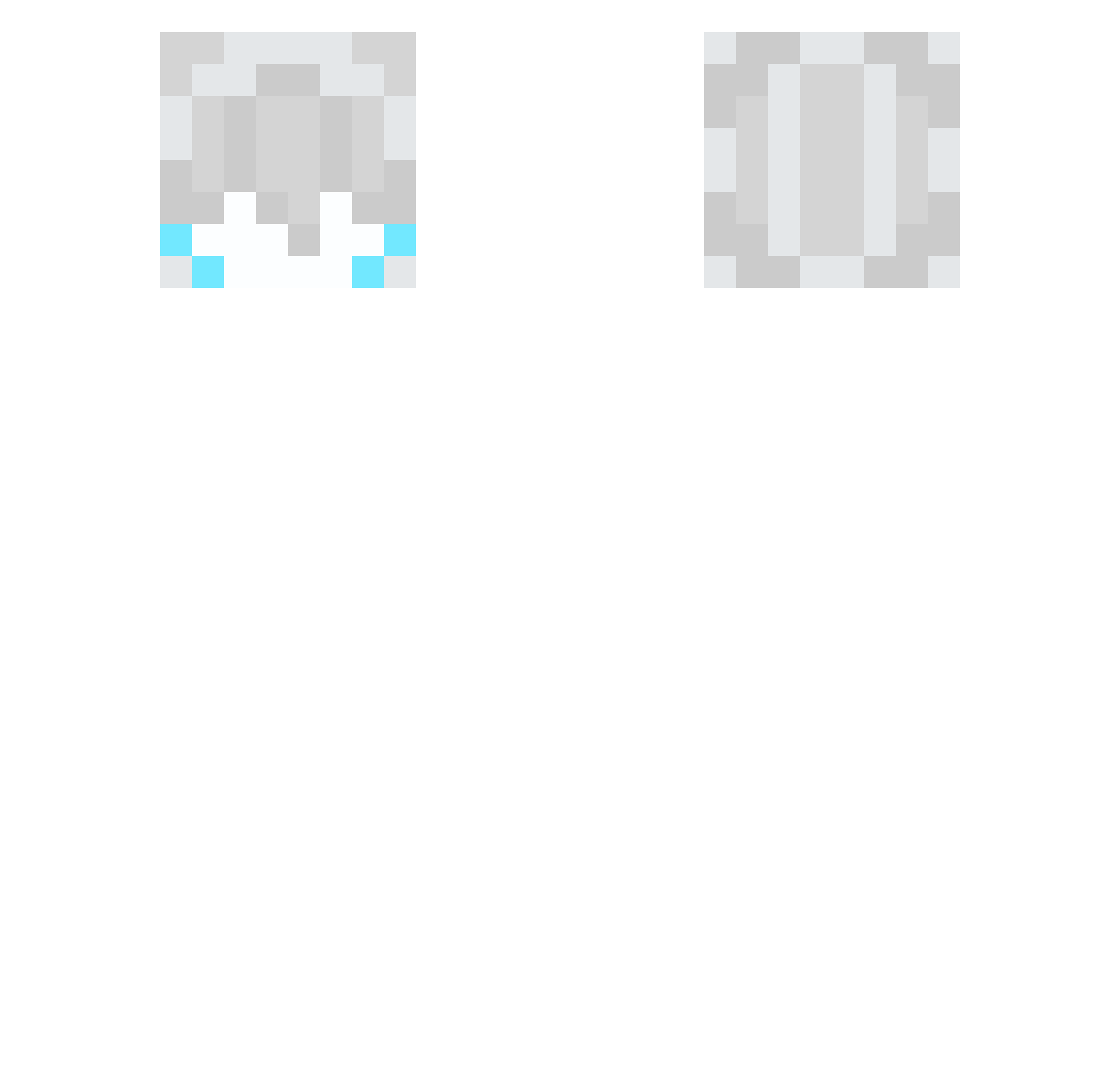 TWRSLIP Minecraft skin, front and back view