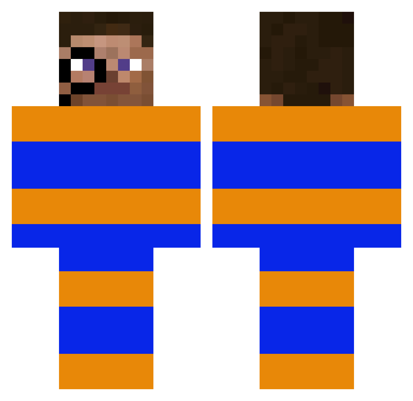 Nemu_ Minecraft skin, front and back view