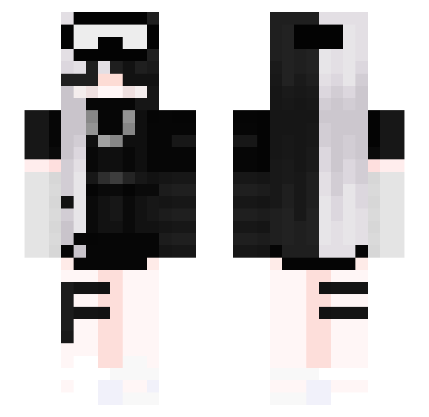 Nabulous_23 Minecraft skin, front and back view