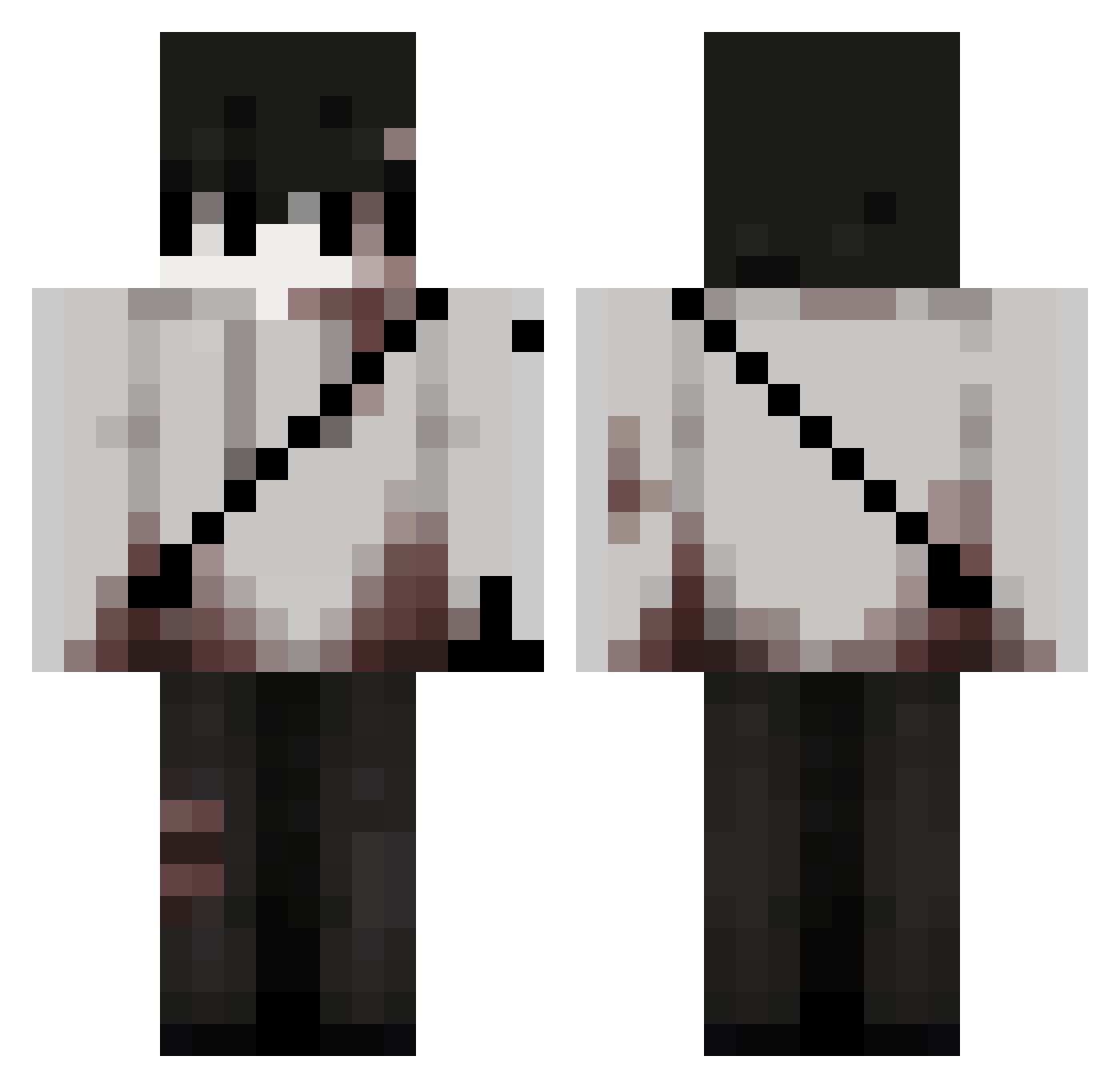 Saltycheese39 Minecraft skin, front and back view