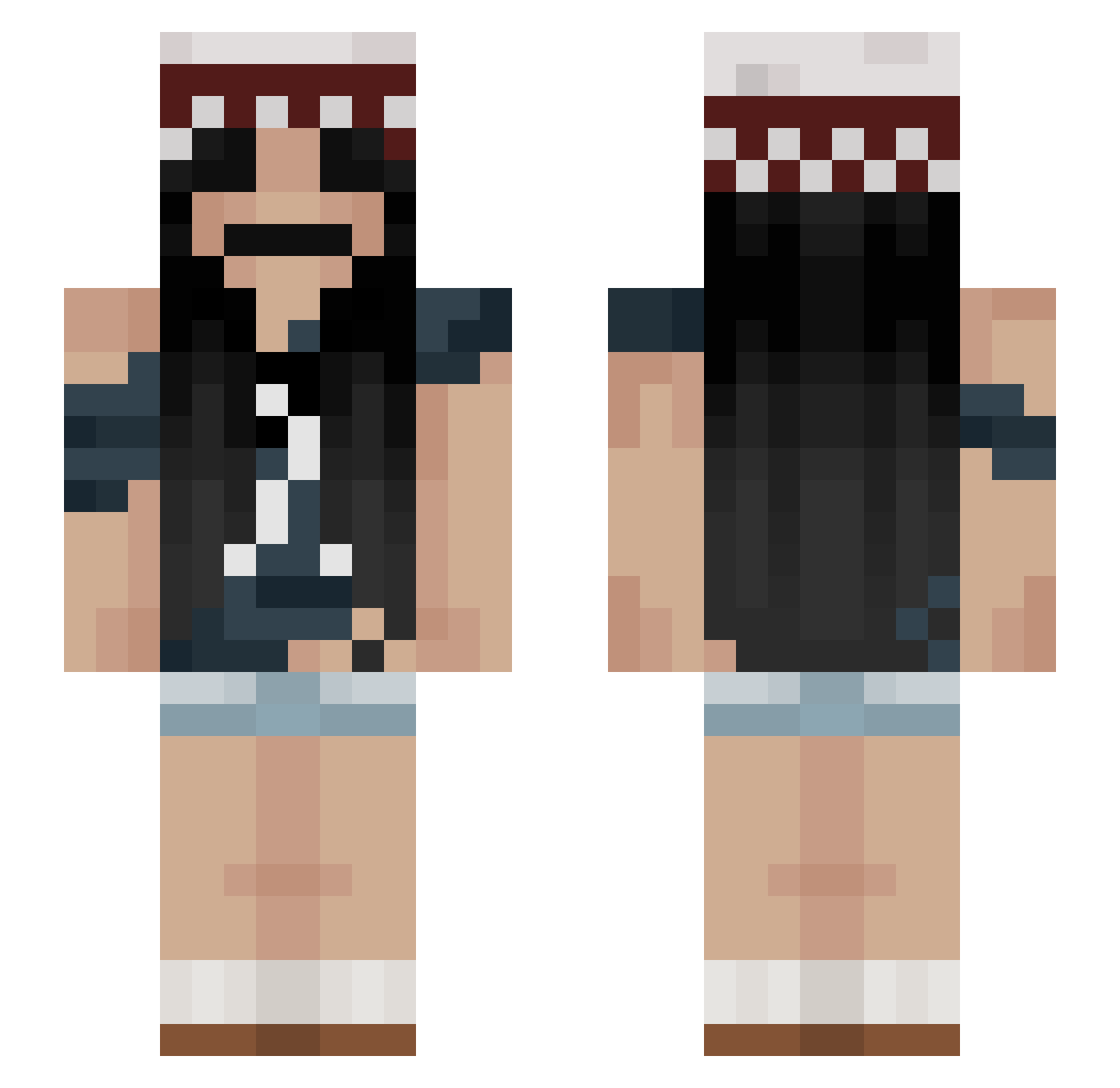 angesfrr Minecraft skin, front and back view