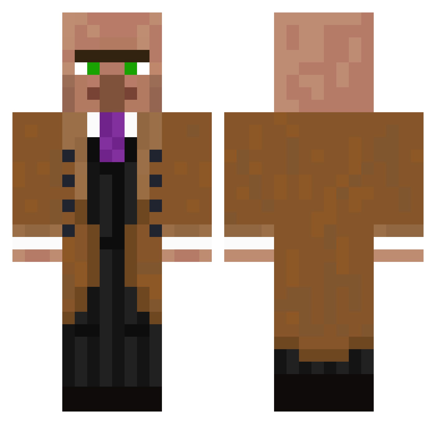 glacio03 Minecraft skin, front and back view