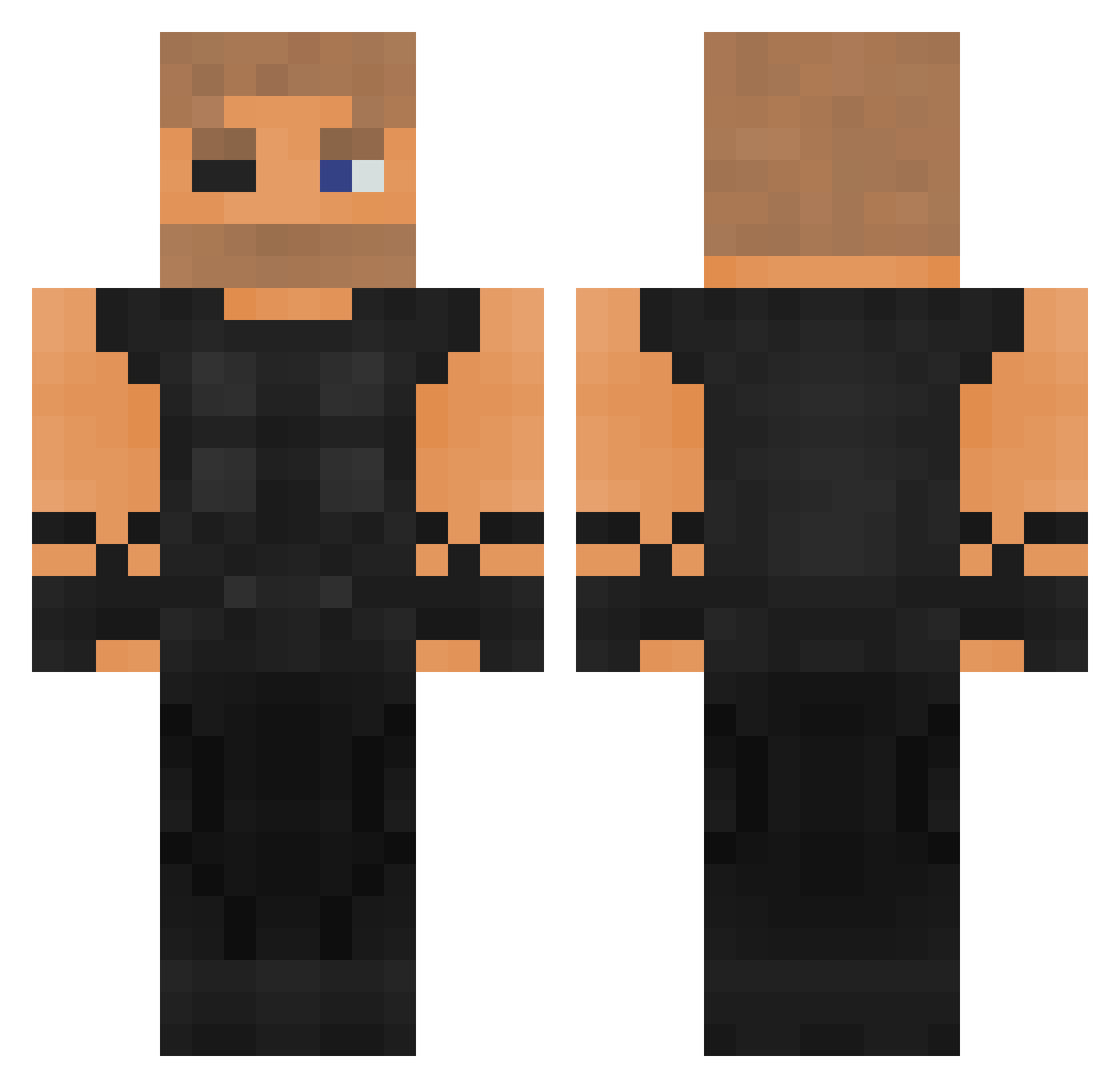 TTT_THOR_TTT Minecraft skin, front and back view