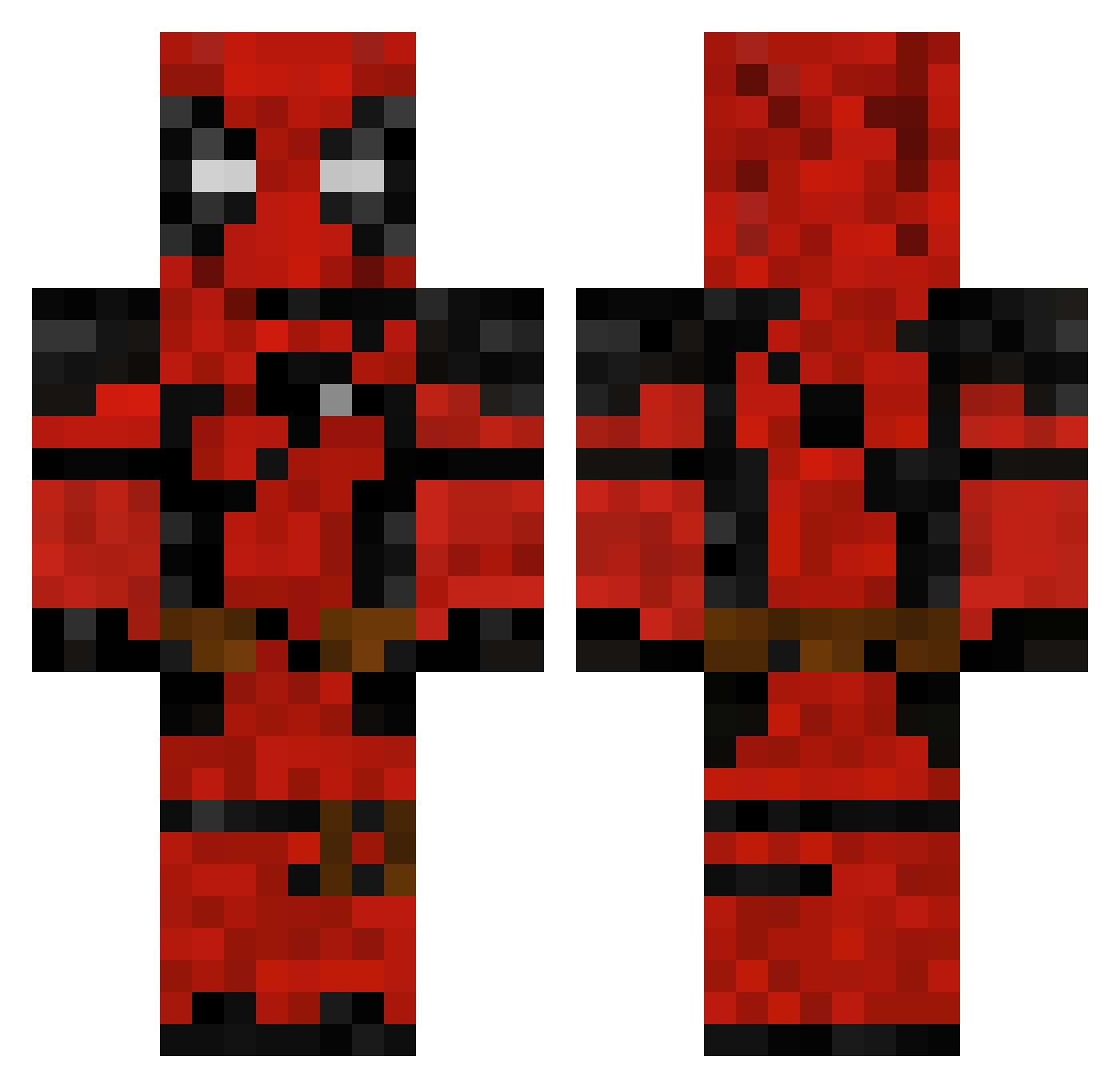 Albertomordo Minecraft skin, front and back view