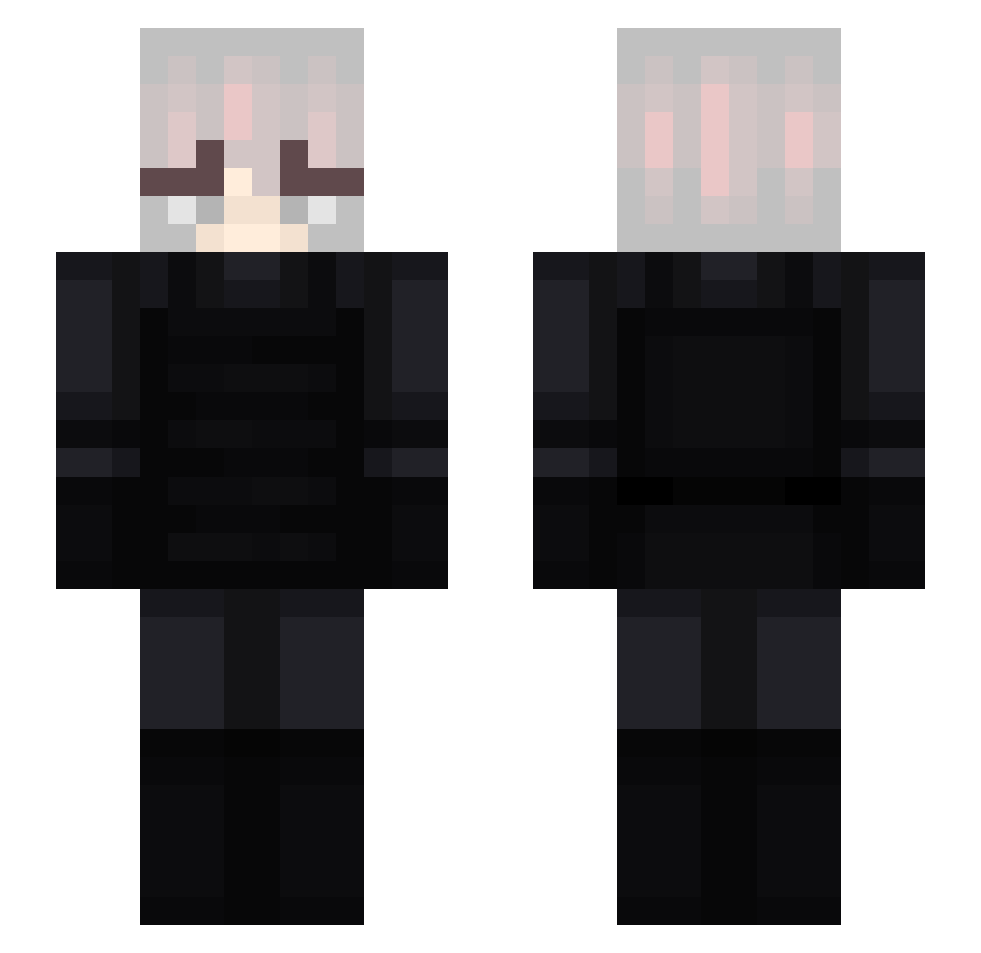 Monaxina_ Minecraft skin, front and back view