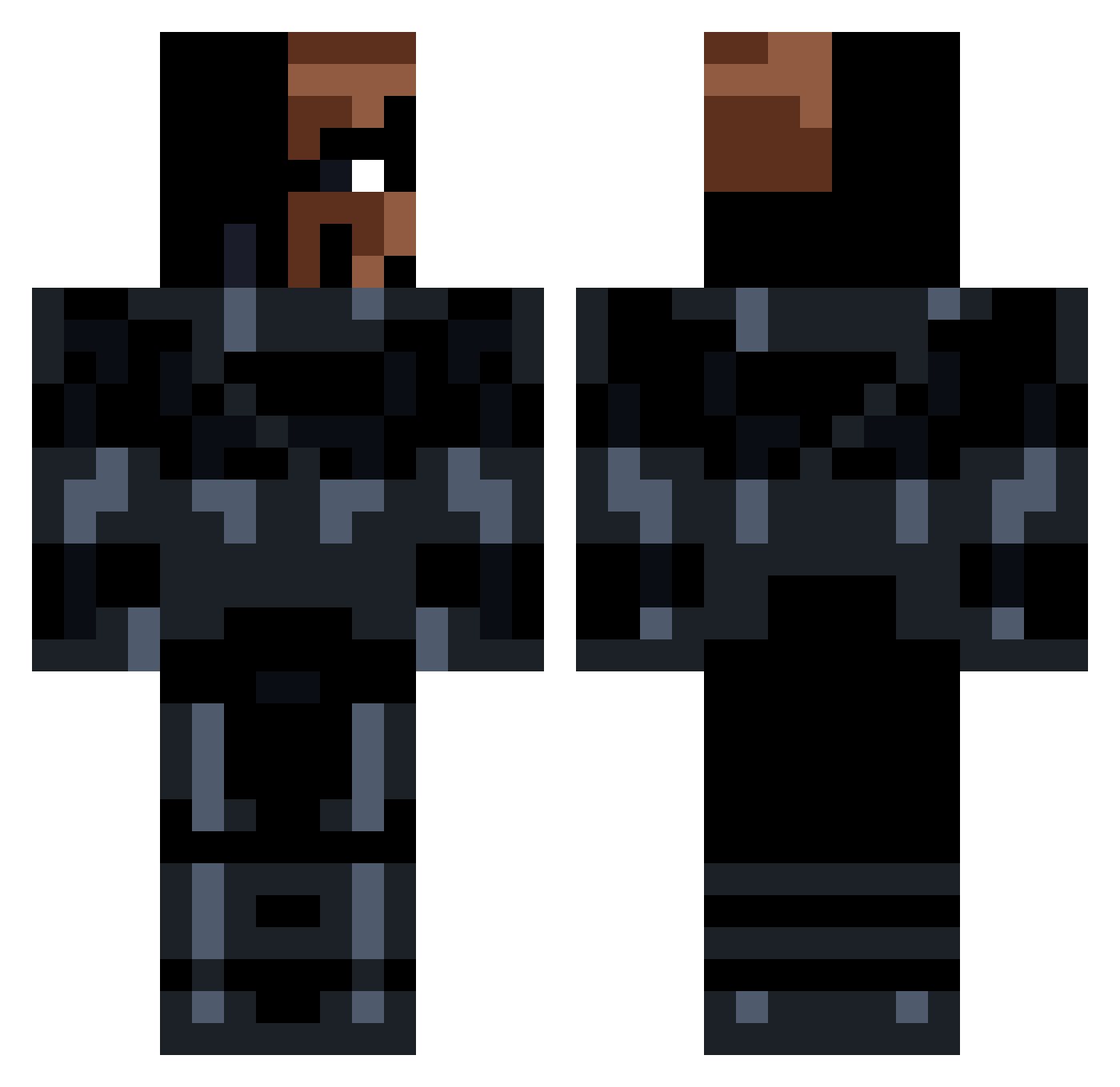 RUSSIAN247 Minecraft skin, front and back view