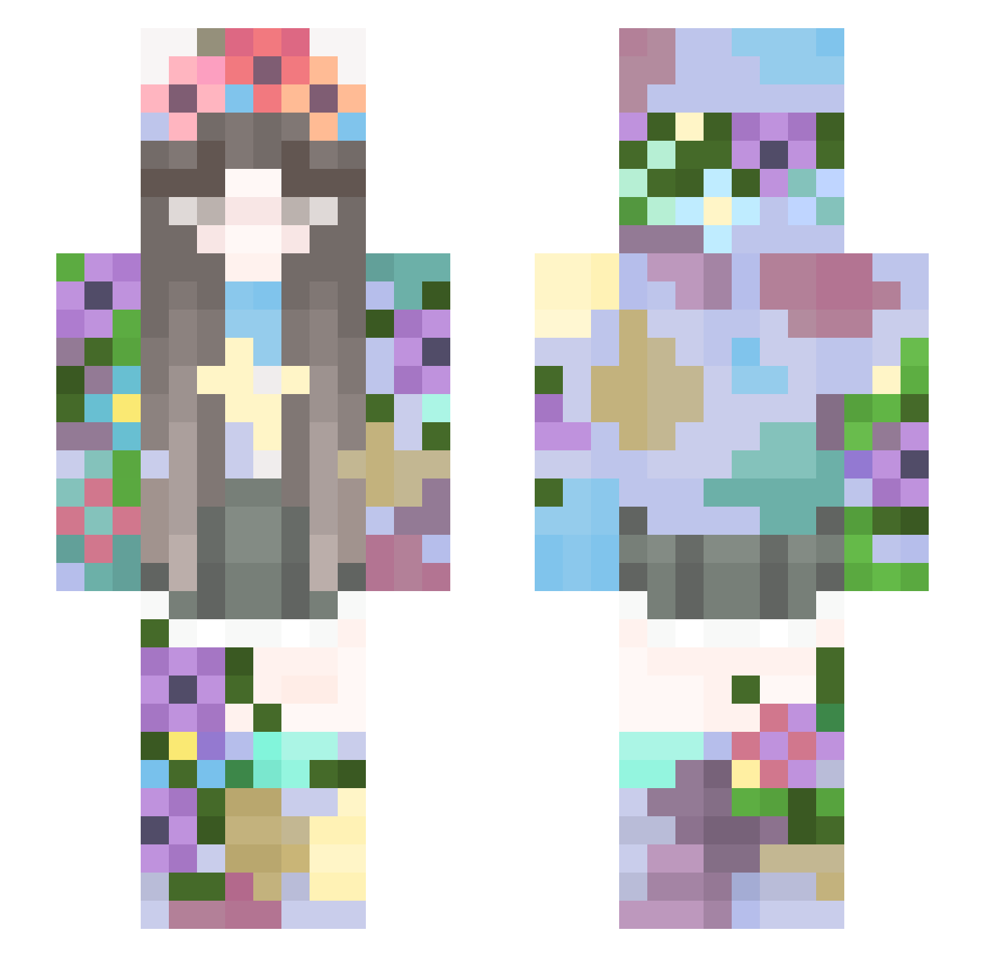 Krisssssss_1 Minecraft skin, front and back view