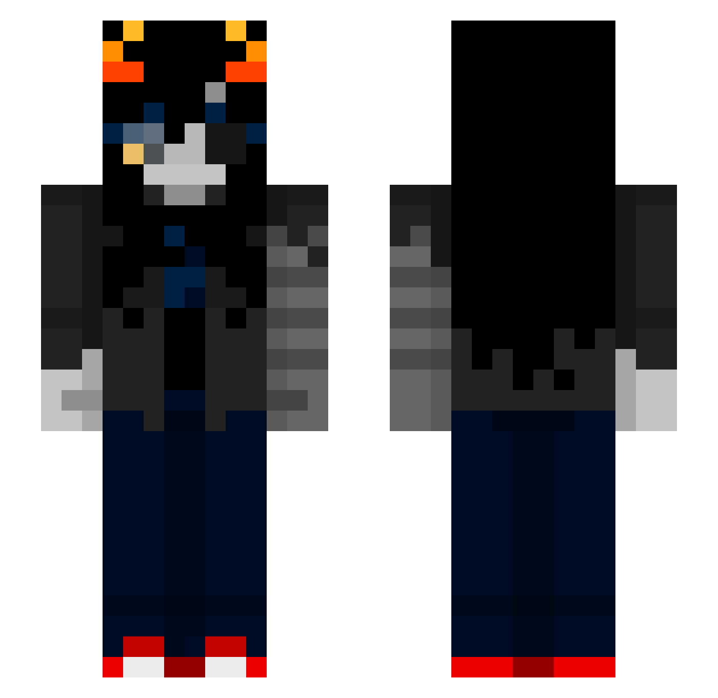 32Kit Minecraft skin, front and back view