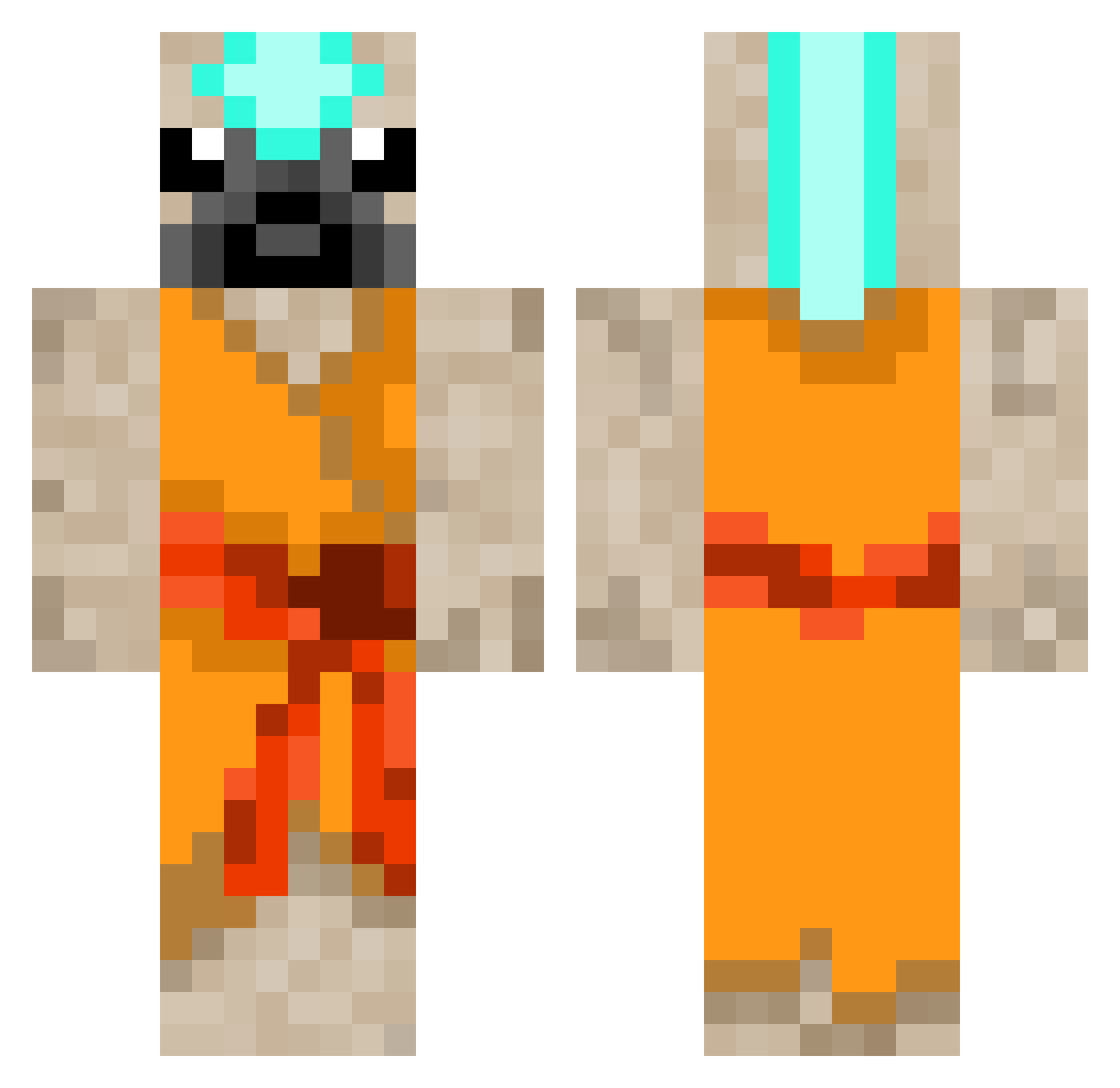 XxSeggsHaver69xX Minecraft skin, front and back view