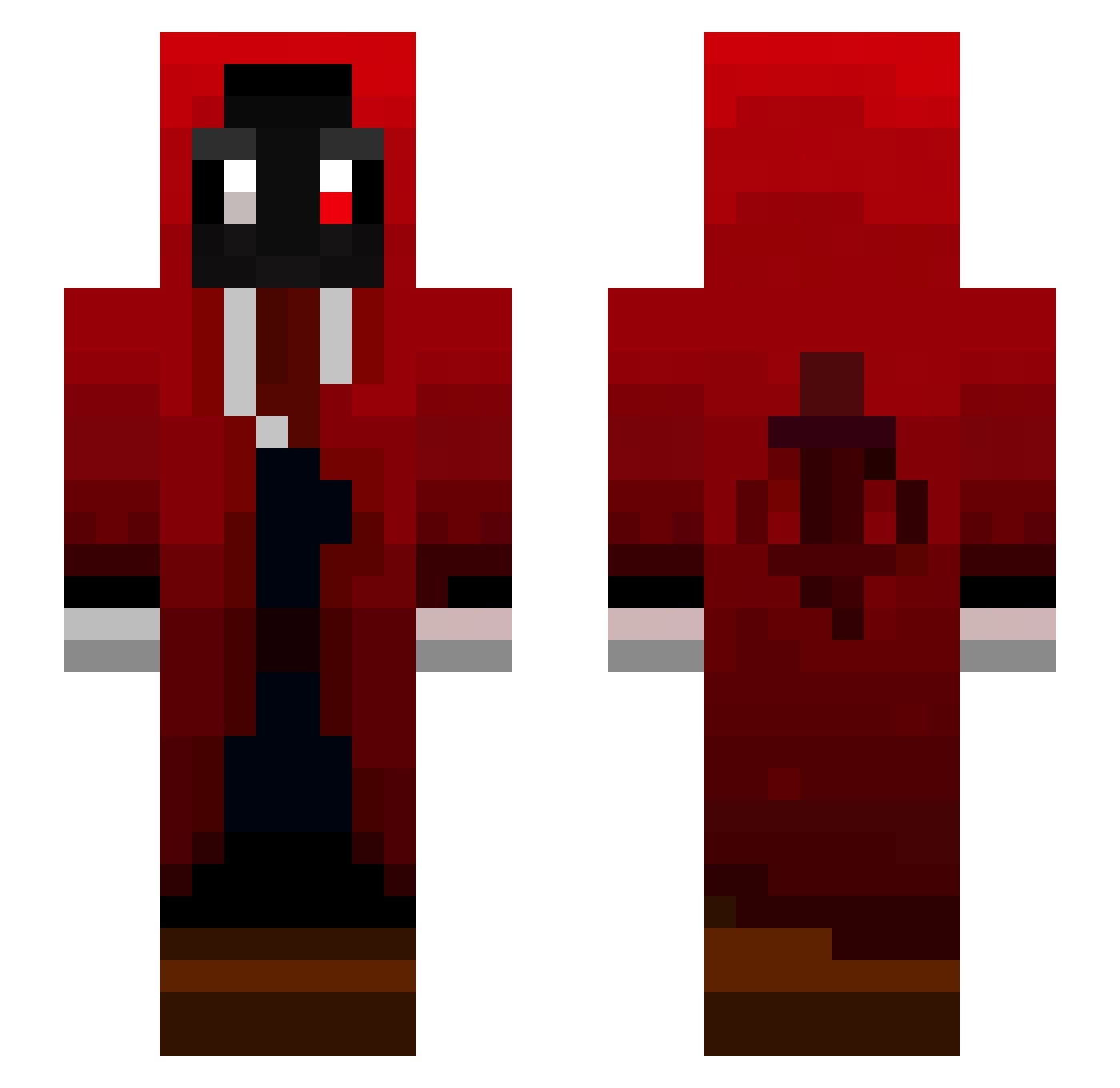 Ldreamur Minecraft skin, front and back view